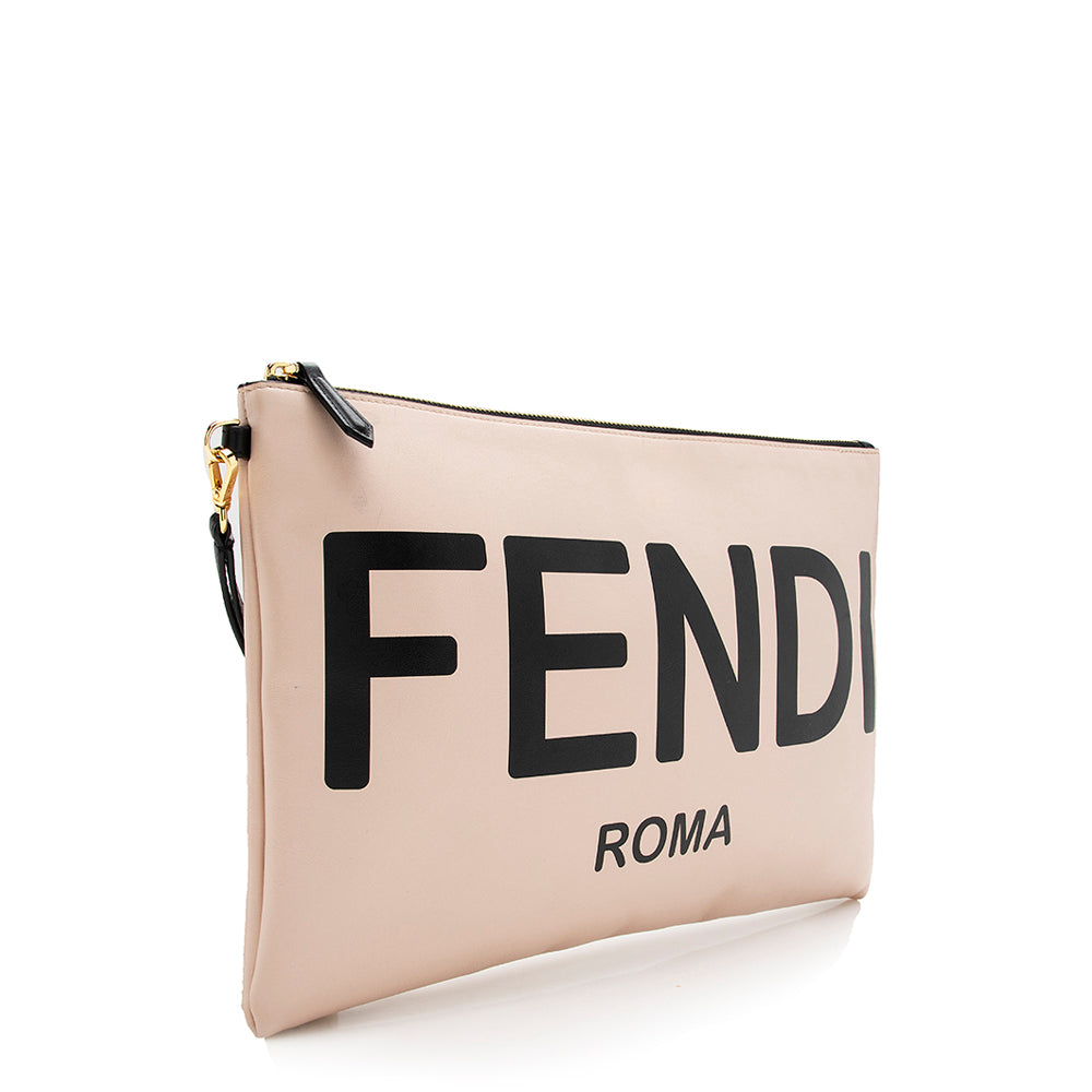 FNDI Leather Logo Pouch (SHF-16970)