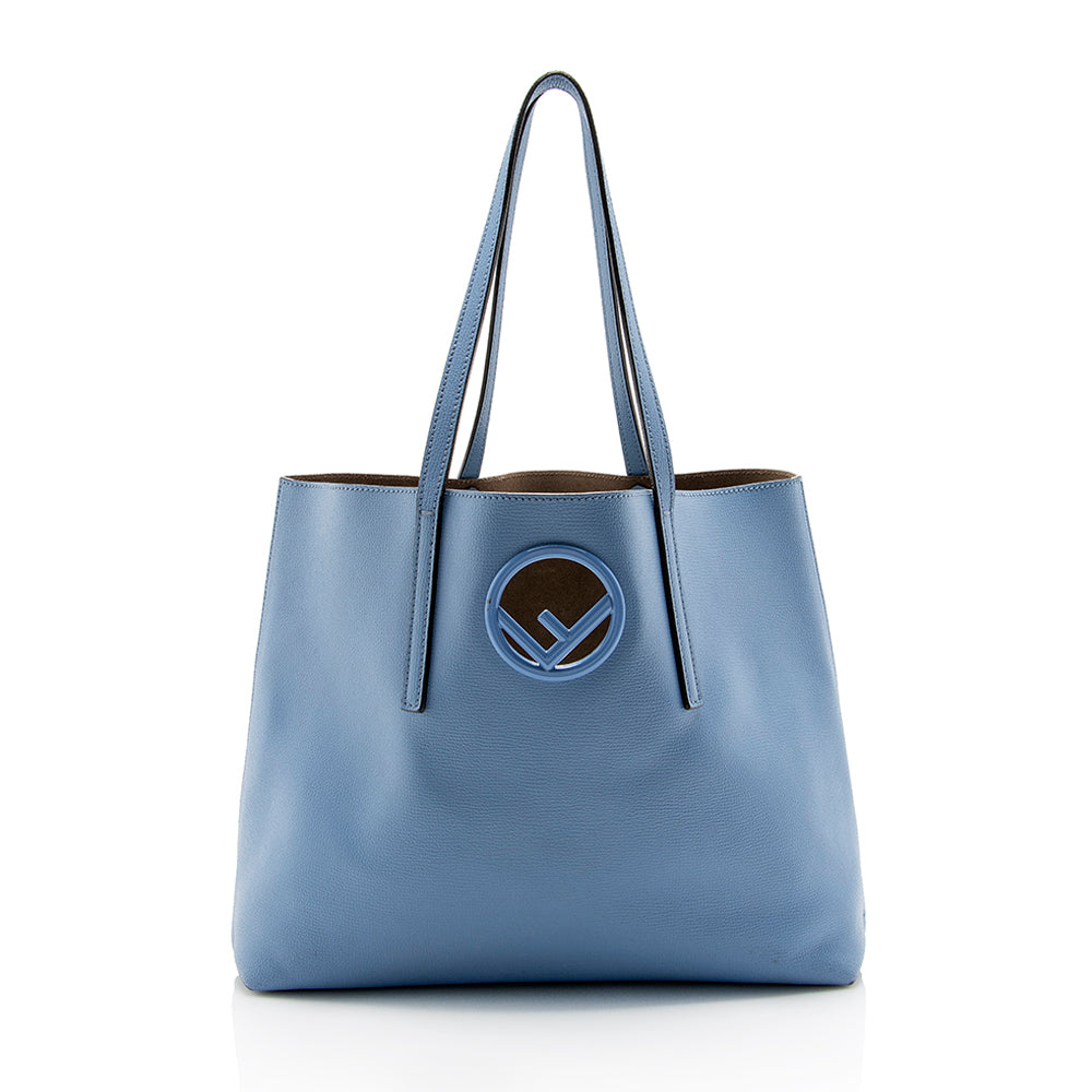 FNDI Leather Logo Shopper Tote (SHF-14080)