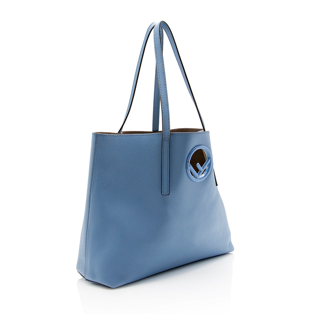 FNDI Leather Logo Shopper Tote (SHF-14080)