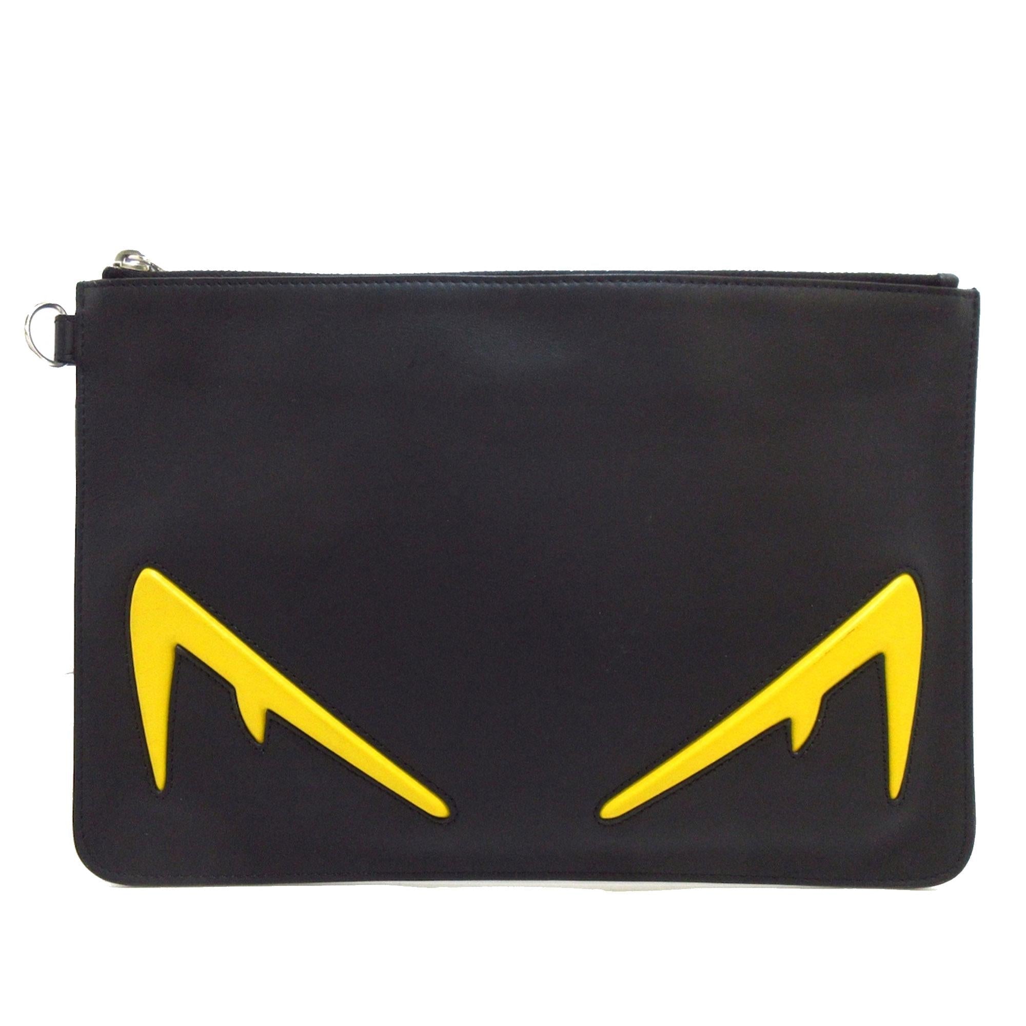 FNDI Leather Monster Eyes Clutch (SHG-ORzmvv)