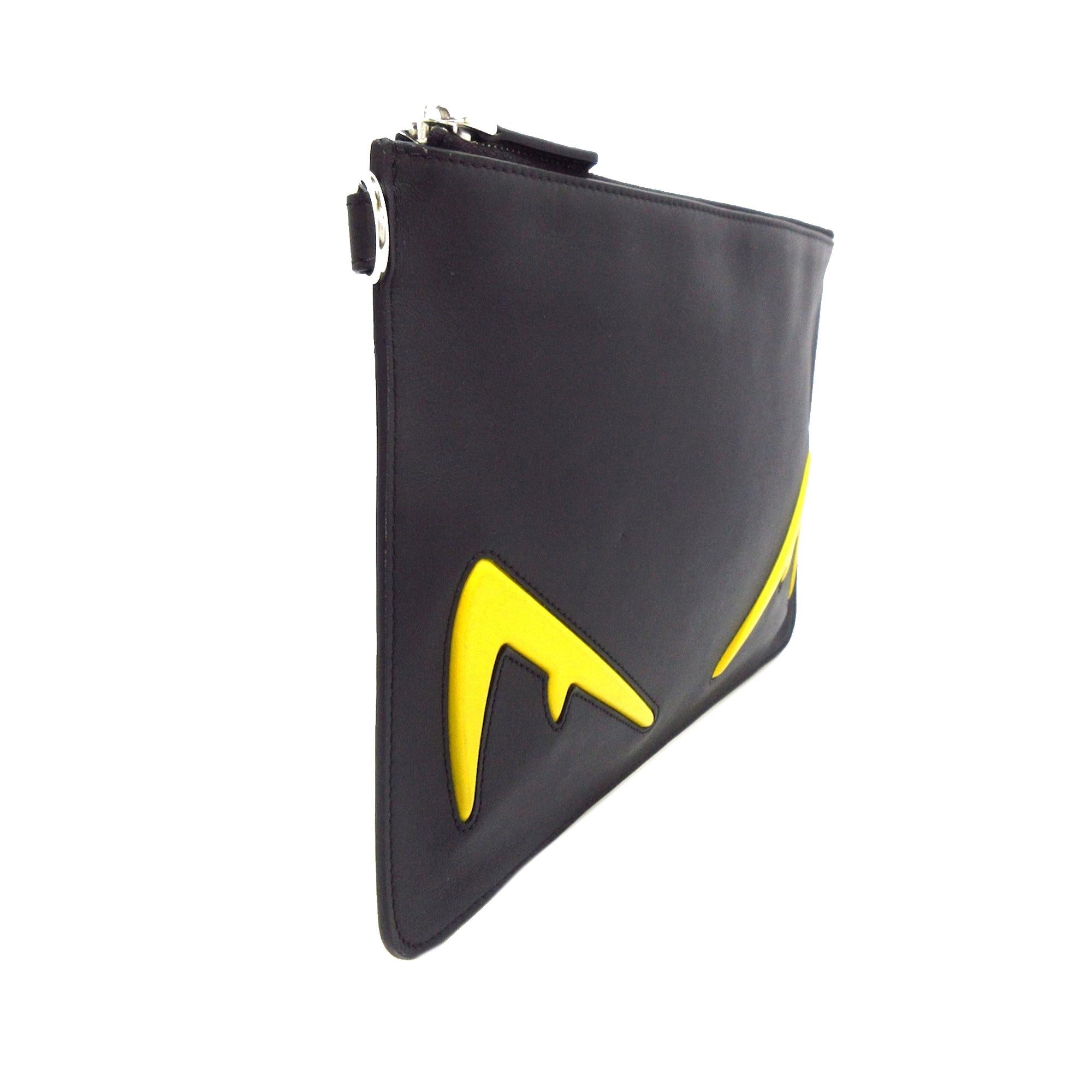FNDI Leather Monster Eyes Clutch (SHG-ORzmvv)