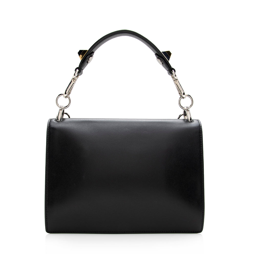 FNDI Leather Monster Eyes Kan I Medium Shoulder Bag (SHF-16010)