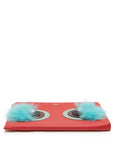 FNDI Leather Monster Zip Clutch (SHF-1L3C25)