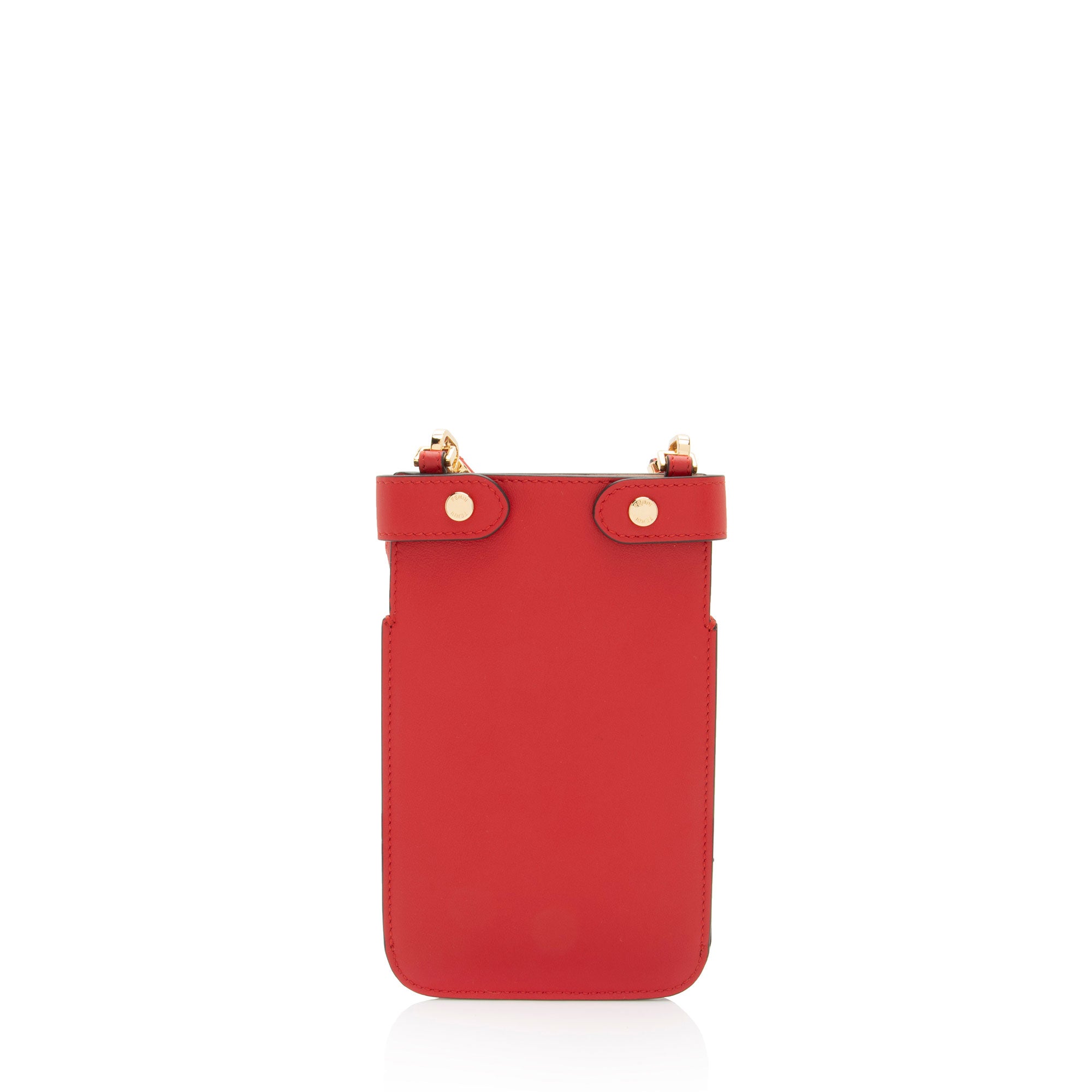 FNDI Leather Peek A Phone Pouch Crossbody (SHF-aRr6gZ)
