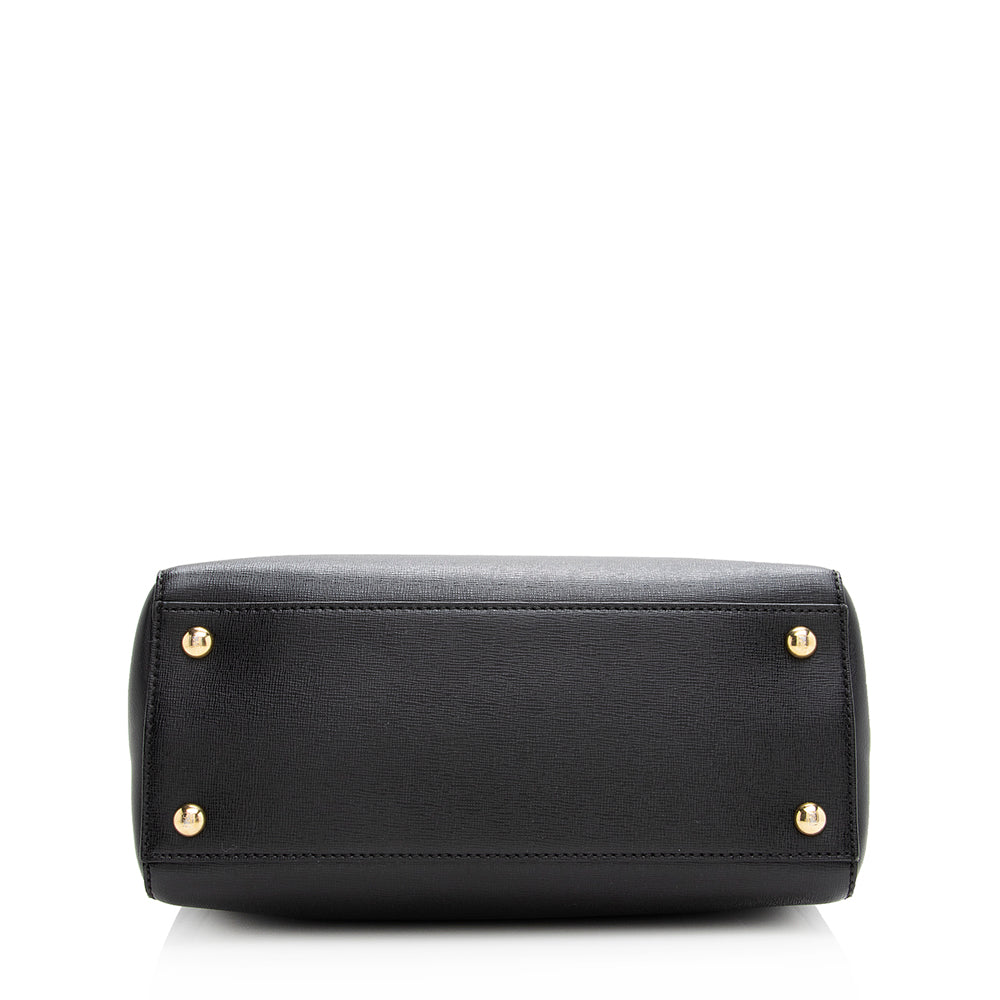 FNDI Leather Petite 2Jours Tote (SHF-20149)