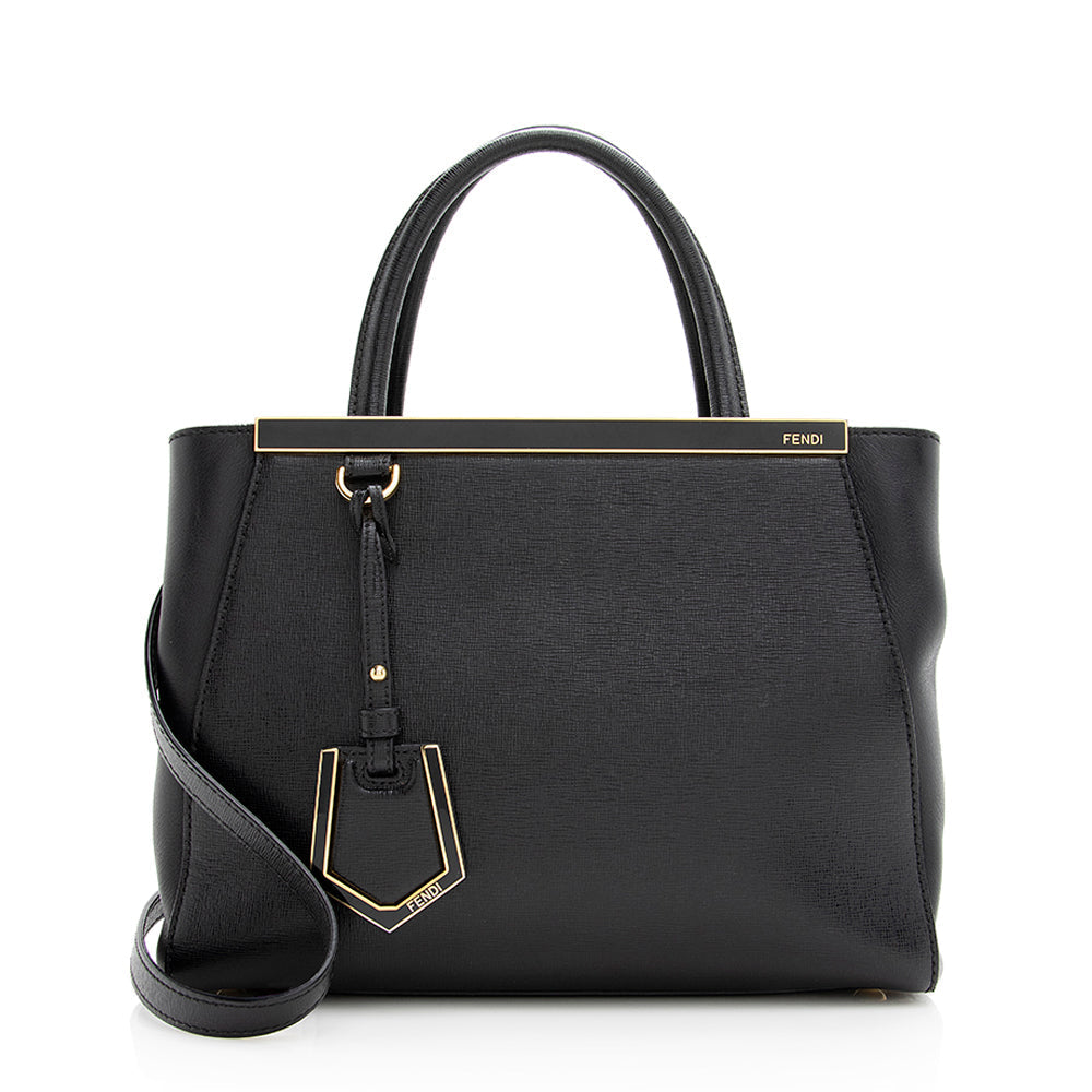 FNDI Leather Petite 2Jours Tote (SHF-20149)
