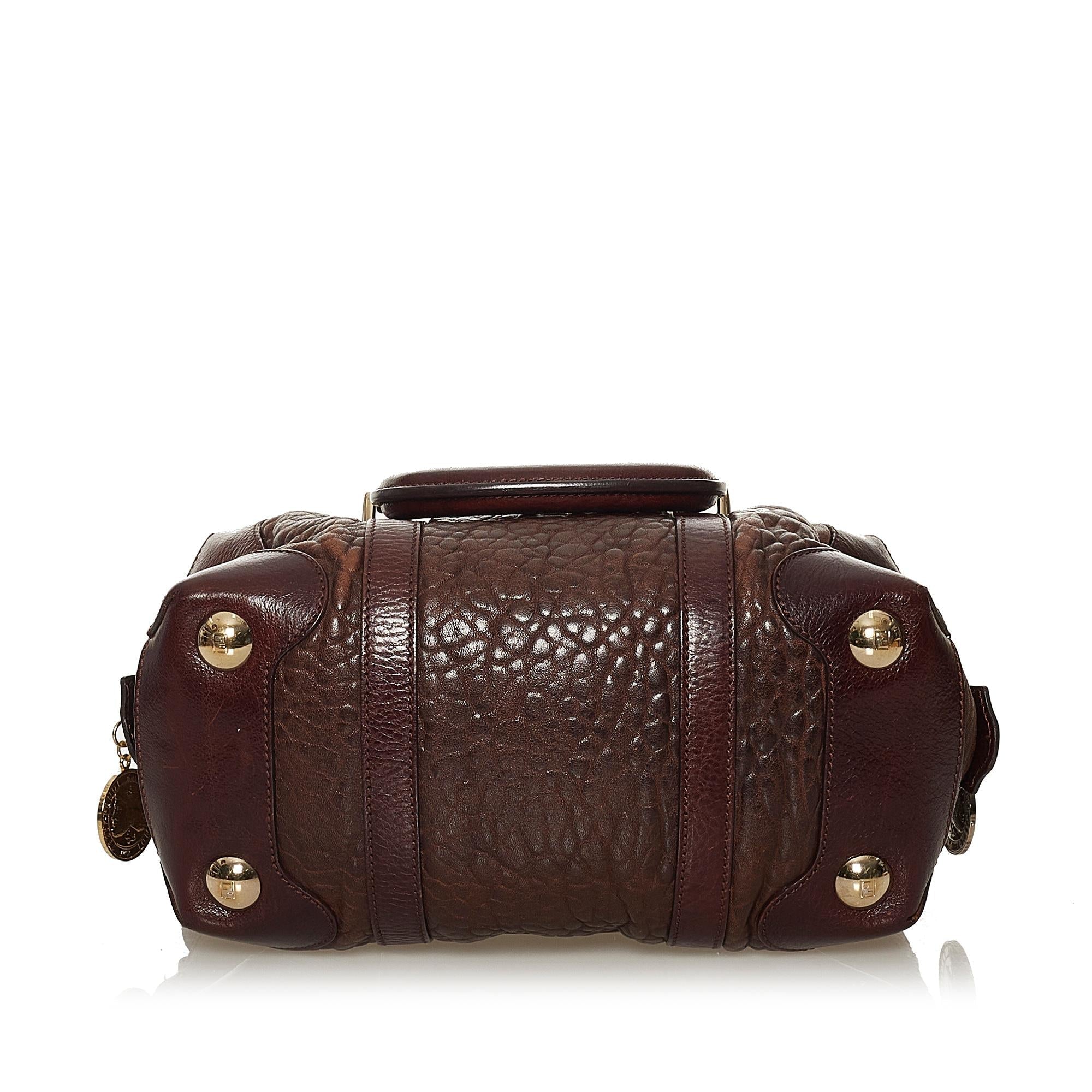 FNDI Leather Satchel (SHG-29169)