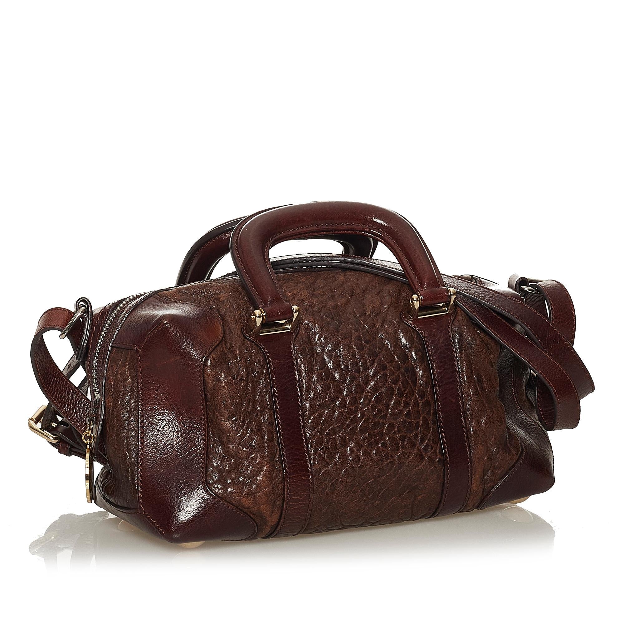 FNDI Leather Satchel (SHG-29169)