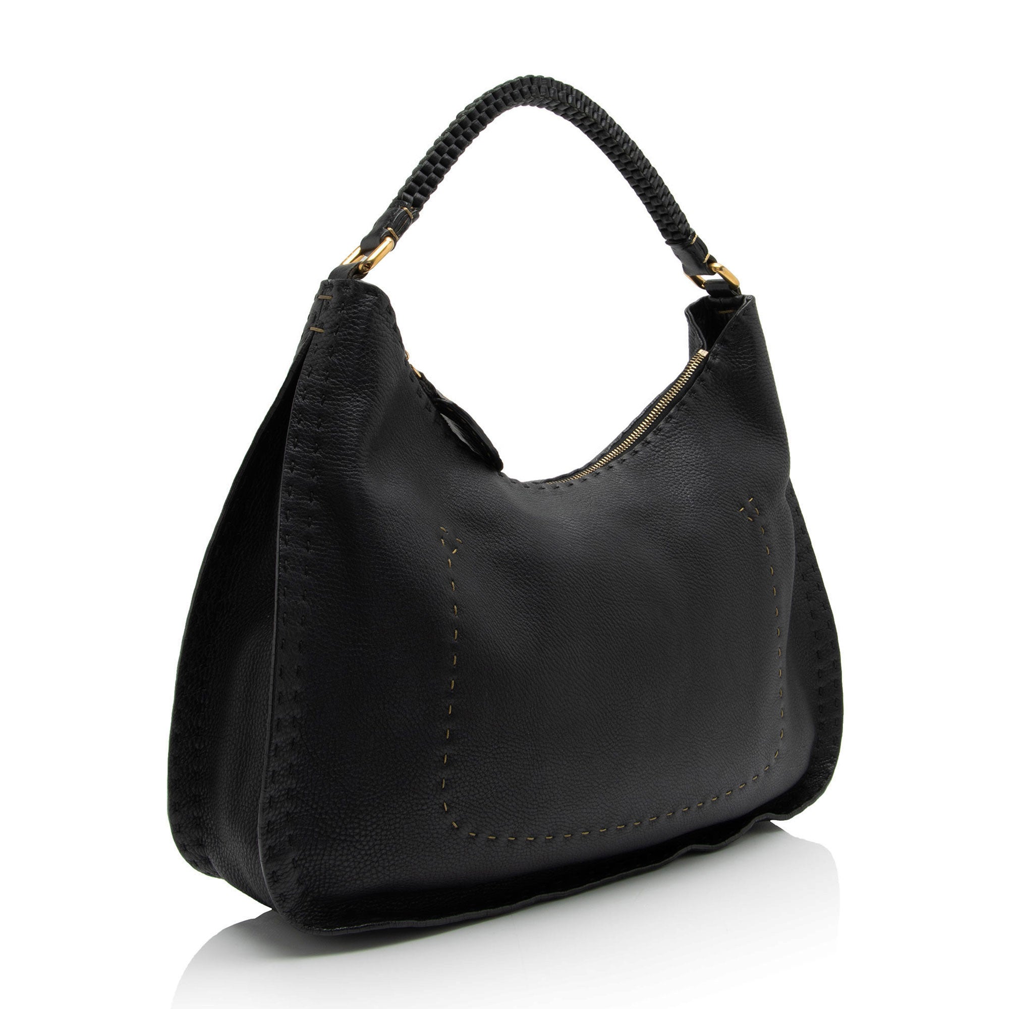 FNDI Leather Selleria Hobo (SHF-Xh4Dib)