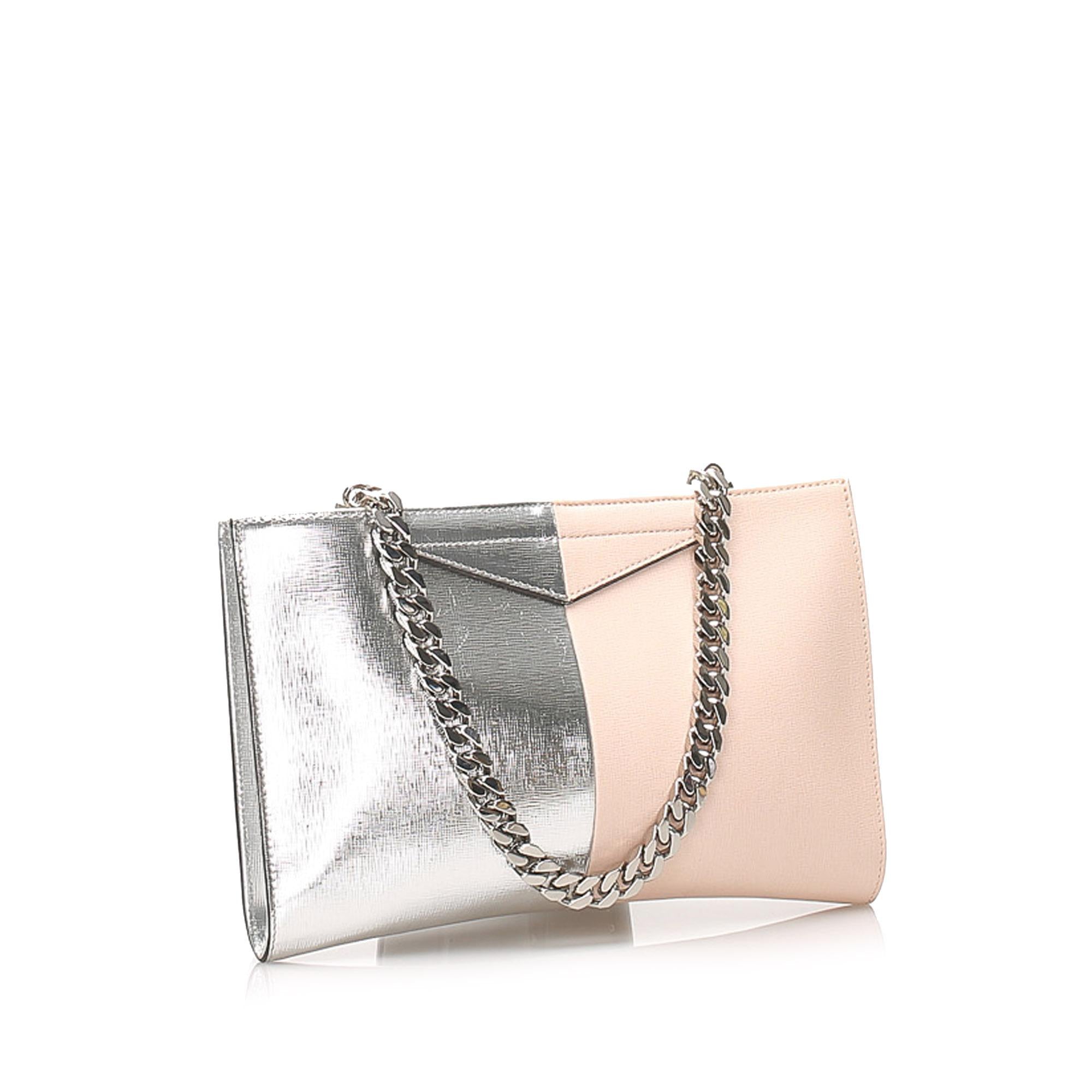 FNDI Leather Shoulder Bag (SHG-31710)