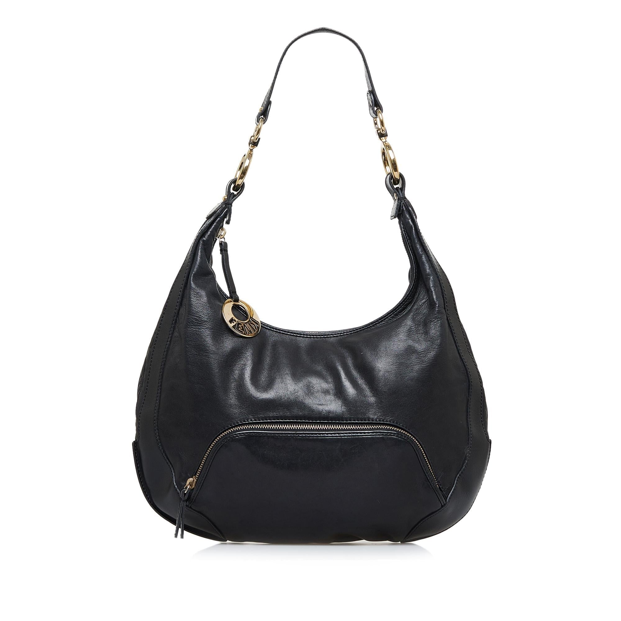FNDI Leather Shoulder Bag (SHG-xQ5ZgR)