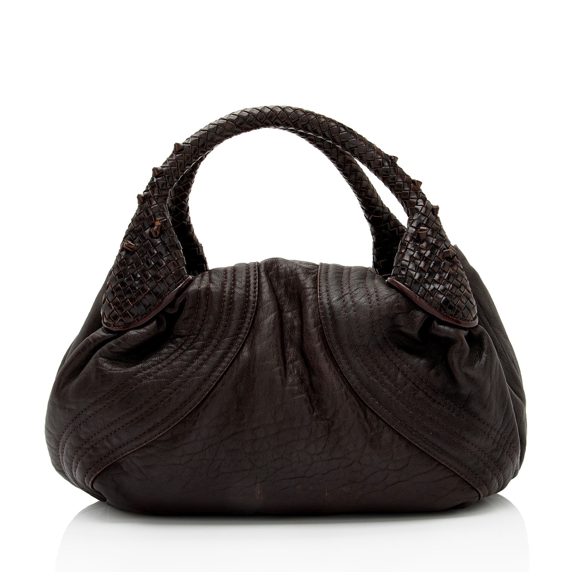 FNDI Leather Spy Baby Satchel (SHF-gPwLc8)