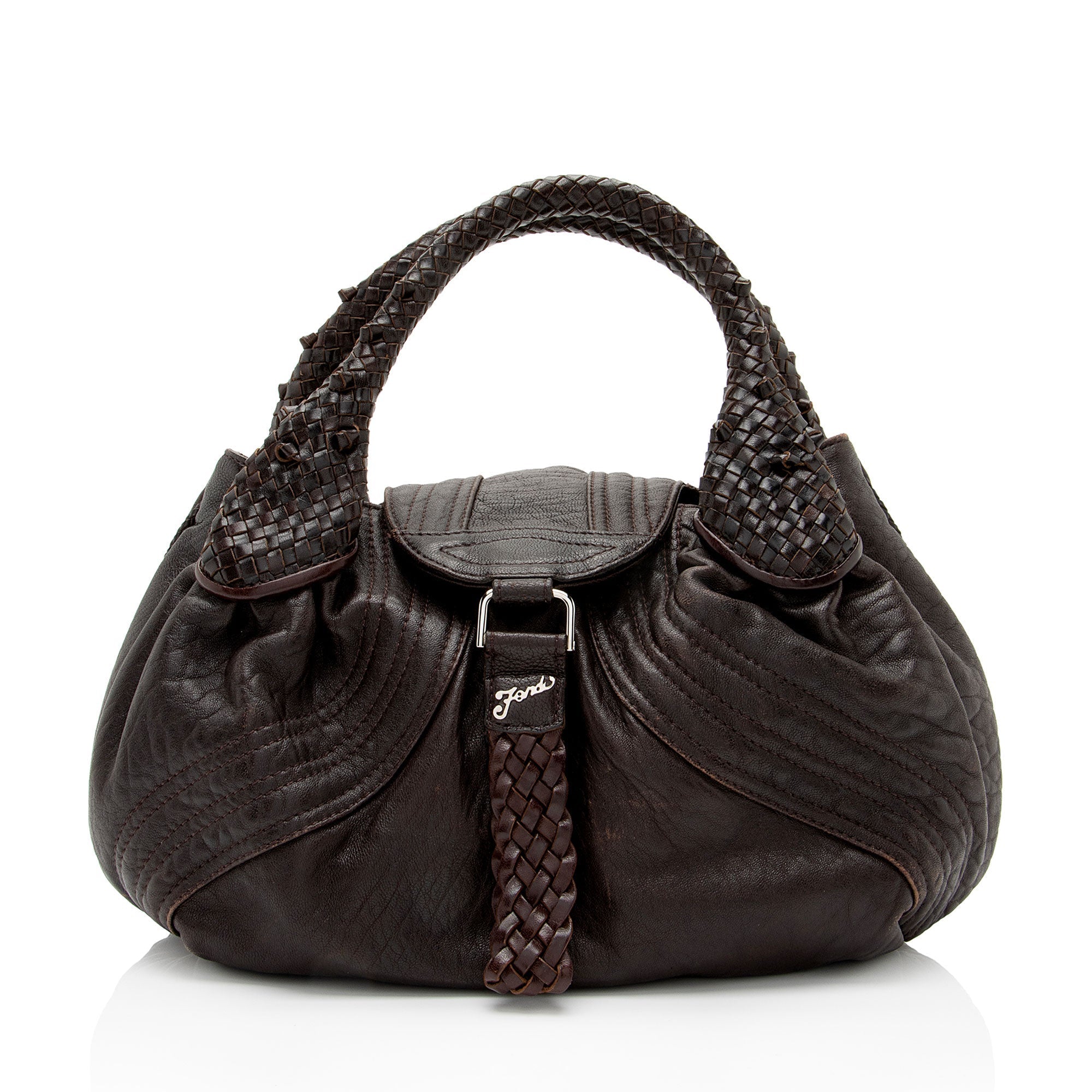 FNDI Leather Spy Baby Satchel (SHF-gPwLc8)