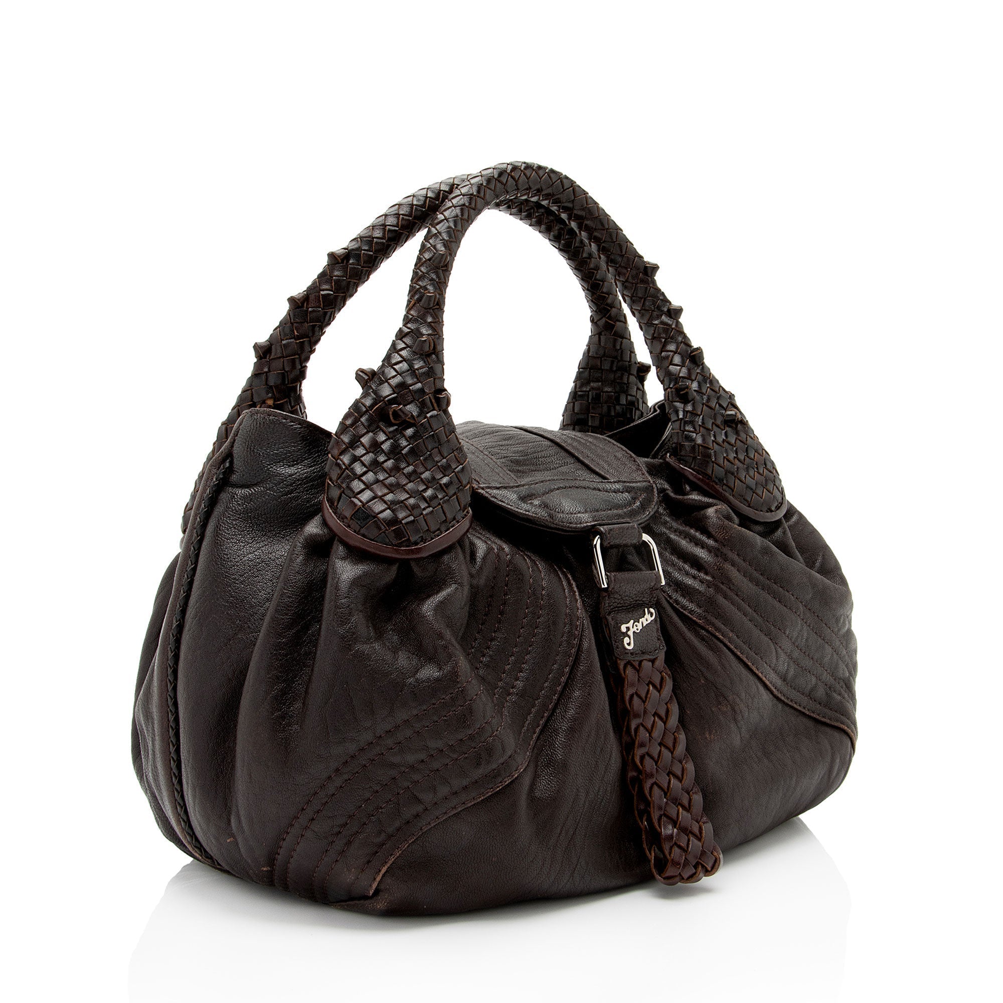 FNDI Leather Spy Baby Satchel (SHF-gPwLc8)