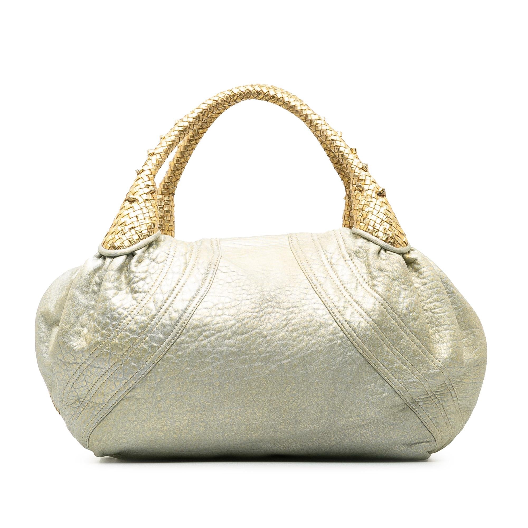 FNDI Leather Spy Handbag (SHG-D0XvGn)