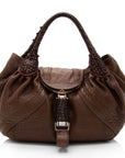 FNDI Leather Spy Satchel (SHF-VaTgXY)