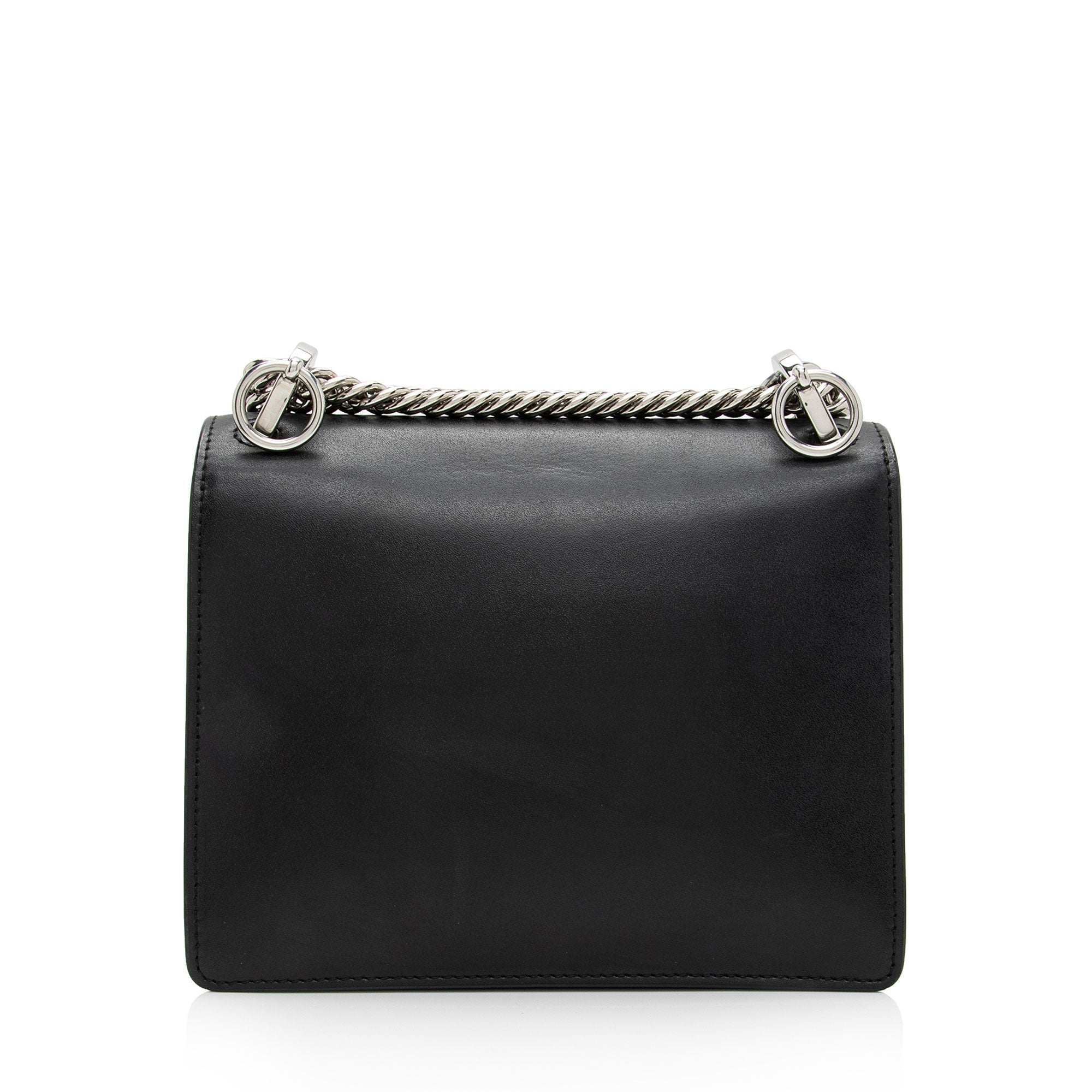 FNDI Leather Studded Kan I Small Shoulder Bag (SHF-HruO3c)