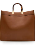 FNDI Leather Sunshine Large Shopper Tote (SHF-18055)