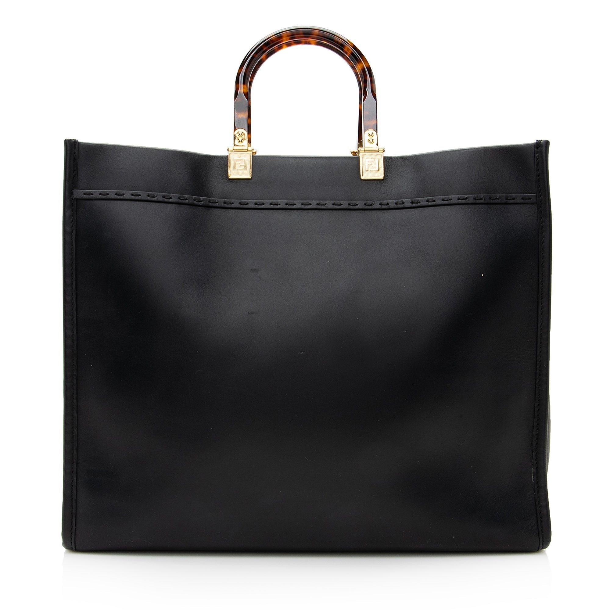 FNDI Leather Sunshine Large Shopper Tote (SHF-22666)
