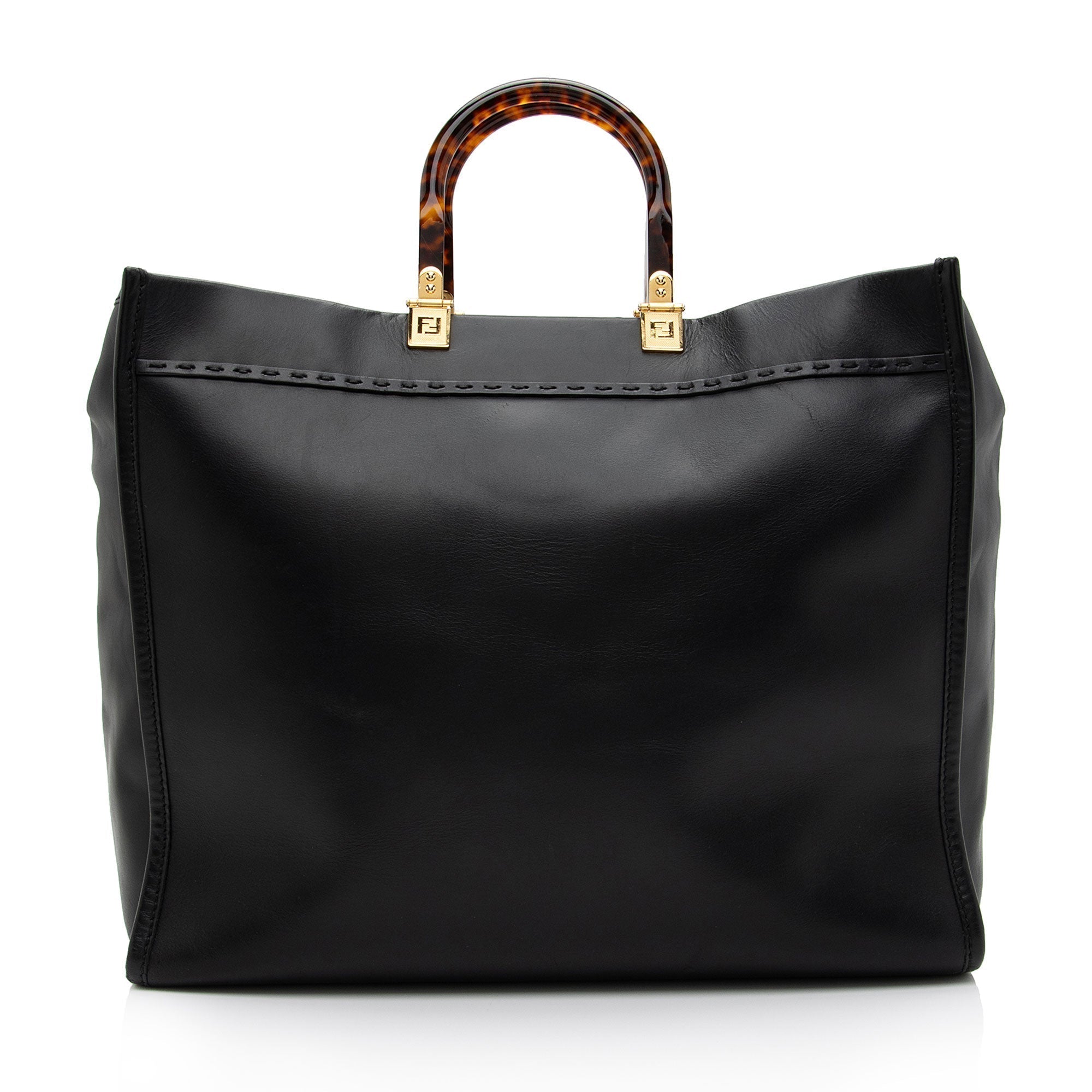 FNDI Leather Sunshine Large Shopper Tote (SHF-DQT17B)