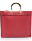 FNDI Leather Sunshine Medium Shopper Tote (SHF-YOn37K)