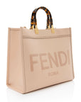 FNDI Leather Sunshine Medium Shopper Tote (SHF-TLlb2r)