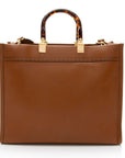 FNDI Leather Sunshine Medium Shopper Tote (SHF-HXrlOm)