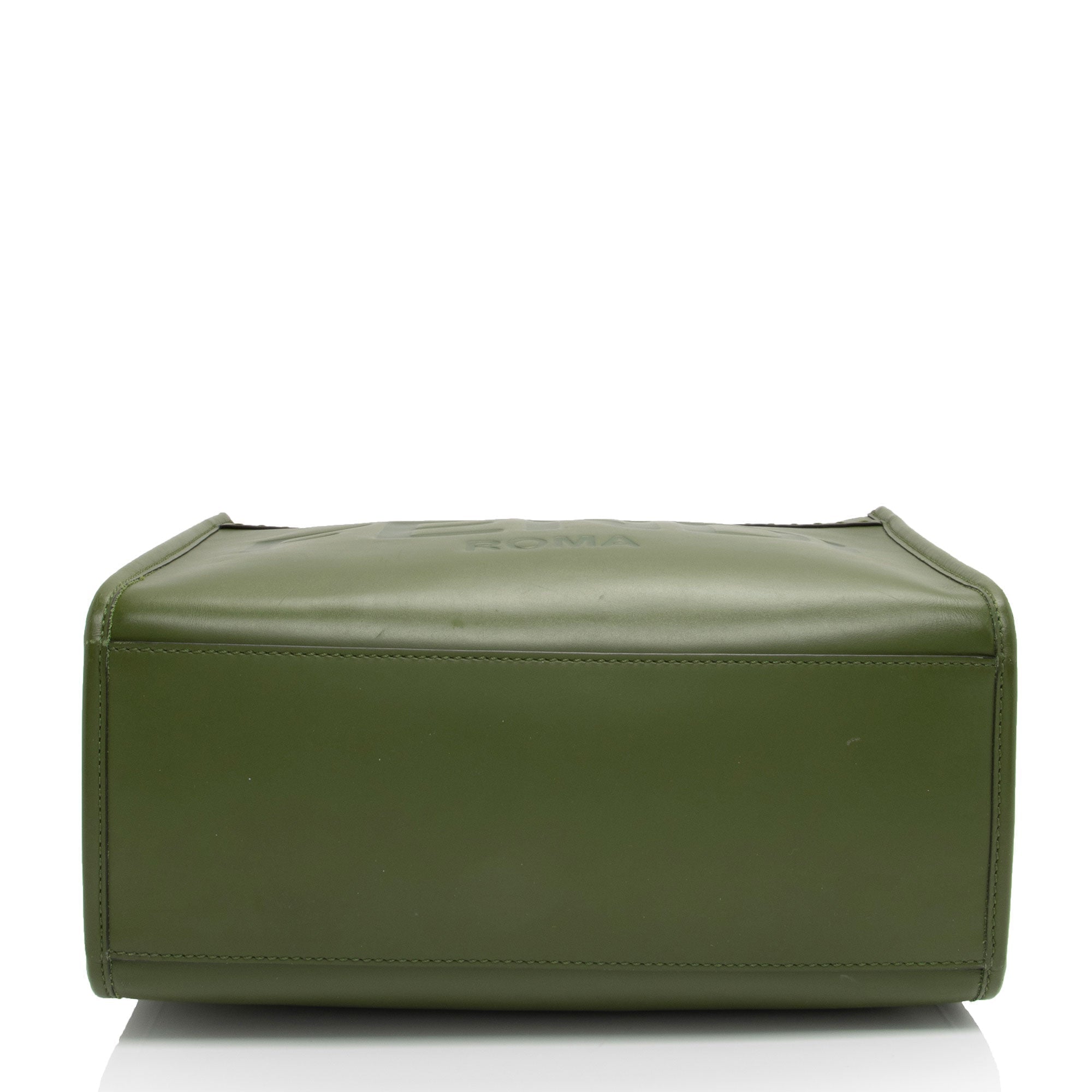 FNDI Leather Sunshine Medium Shopper Tote (SHF-TeDYFF)