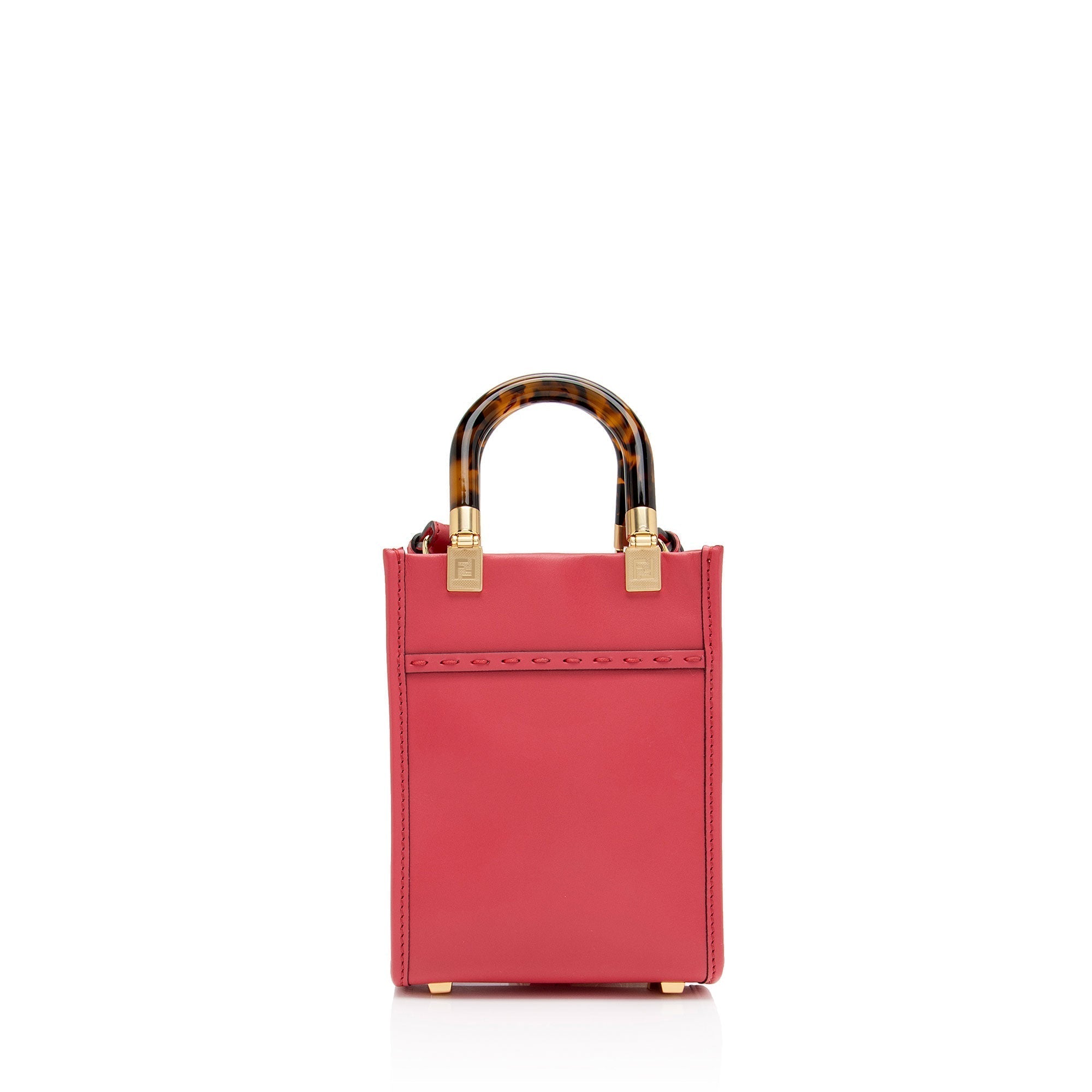 FNDI Leather Sunshine Mini Shopper Tote (SHF-88FrWs)