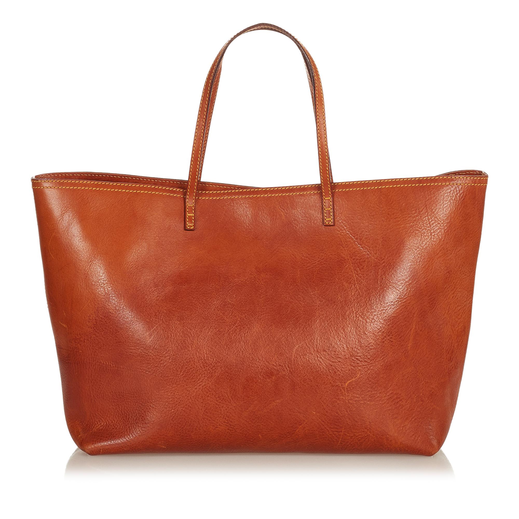 FNDI Leather Tote Bag (SHG-27068)