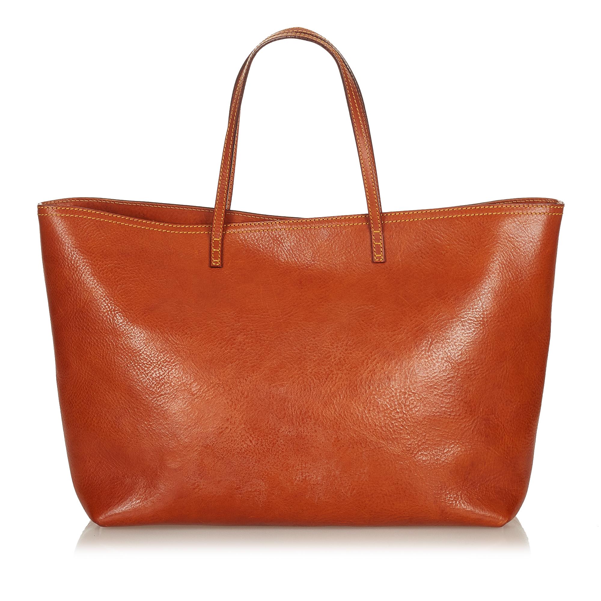 FNDI Leather Tote Bag (SHG-27068)