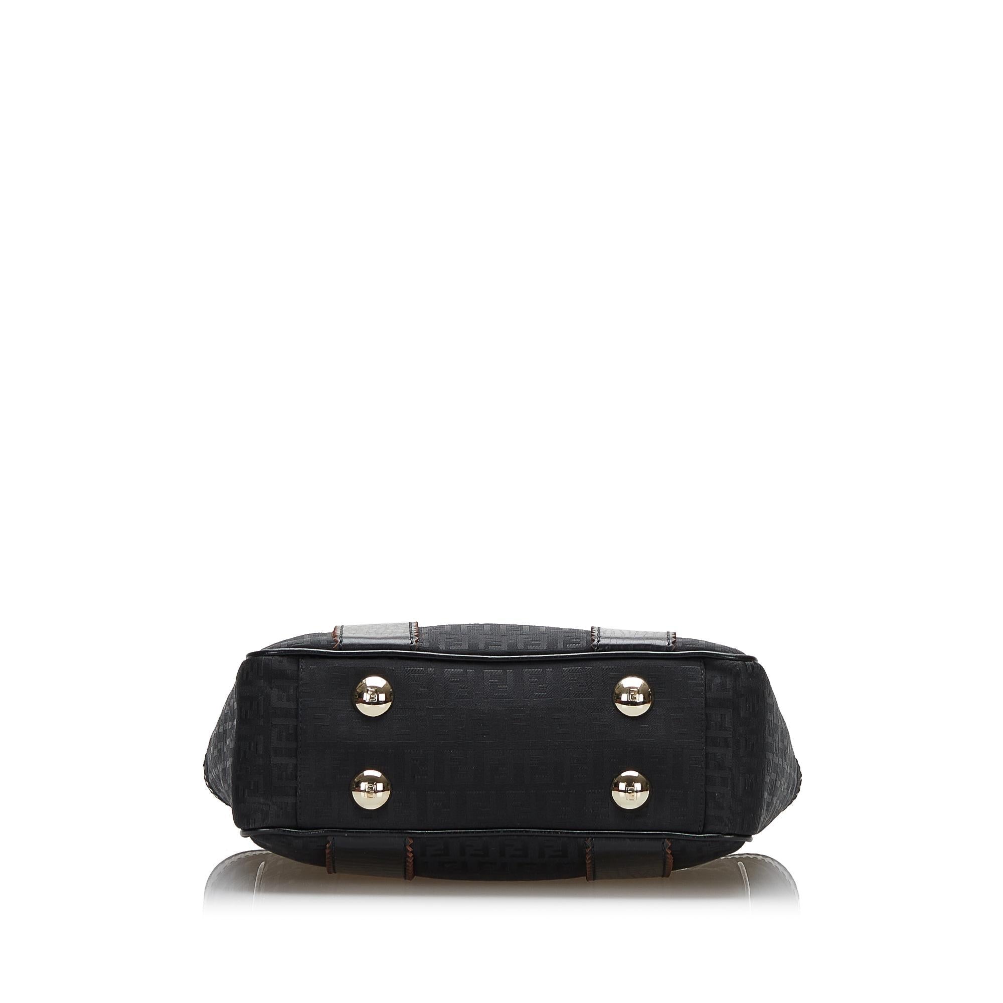 FNDI Leather-Trimmed Zucchino Tote (SHG-36075)