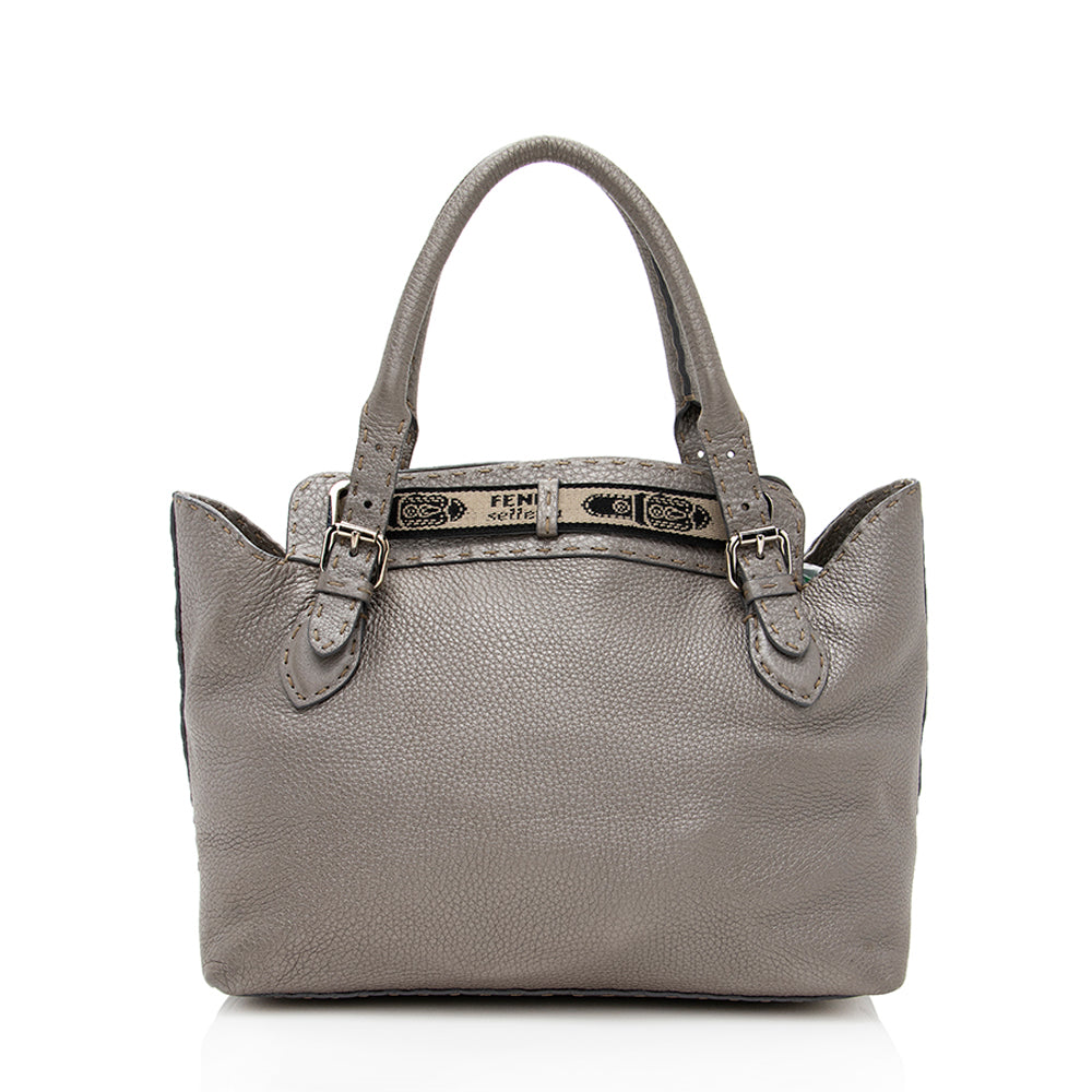 FNDI Leather Villa Selleria Borghese Tote (SHF-18630)