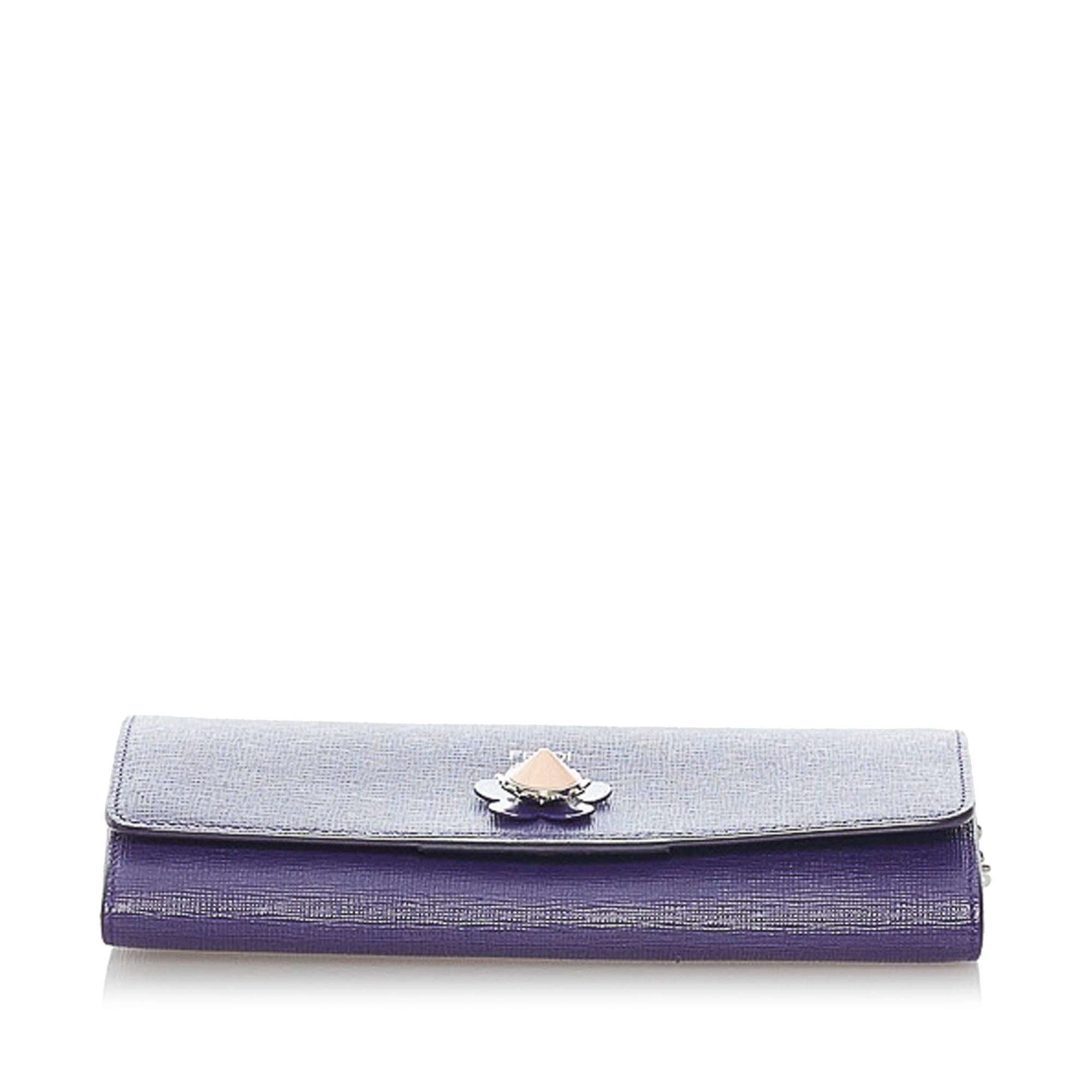 FNDI Leather Wallet on Chain (SHG-33513)