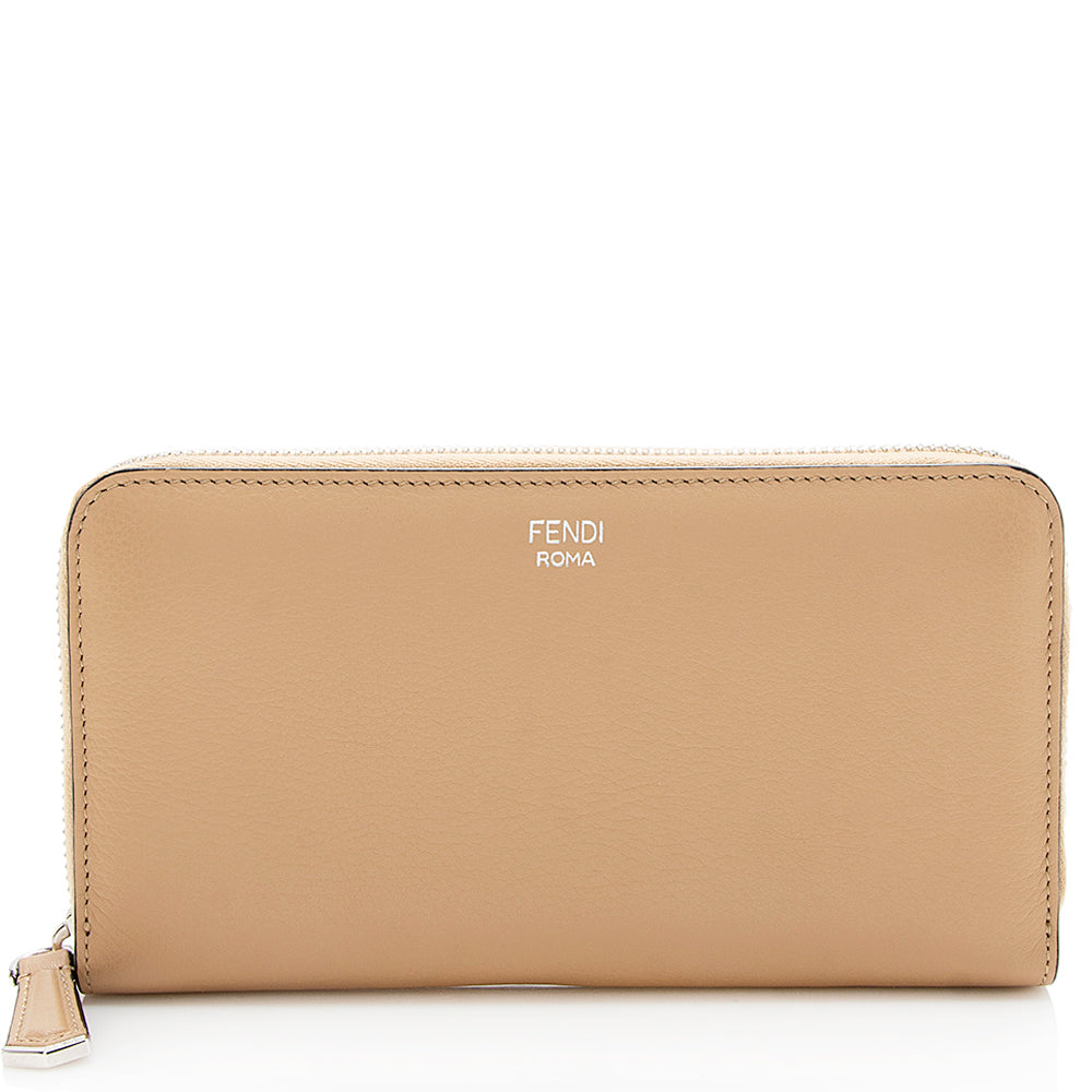 FNDI Leather Zip Around Wallet (SHF-12618)