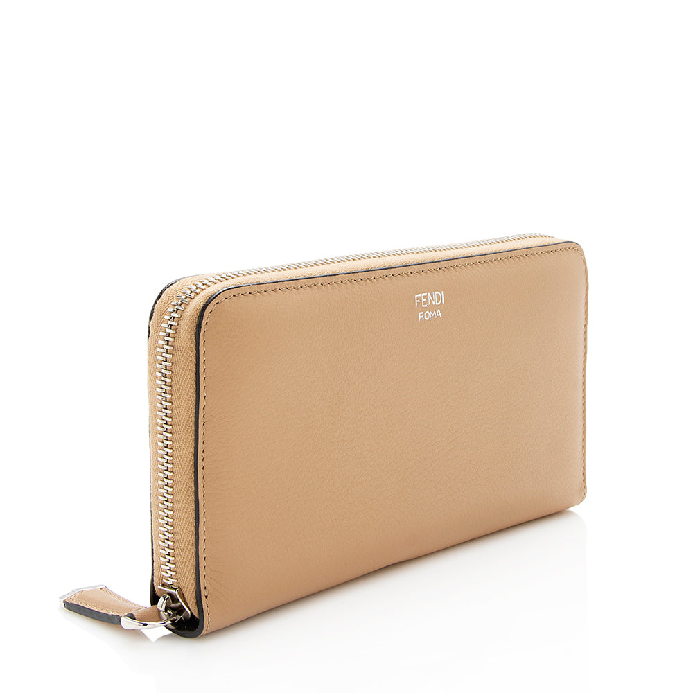 FNDI Leather Zip Around Wallet (SHF-12618)