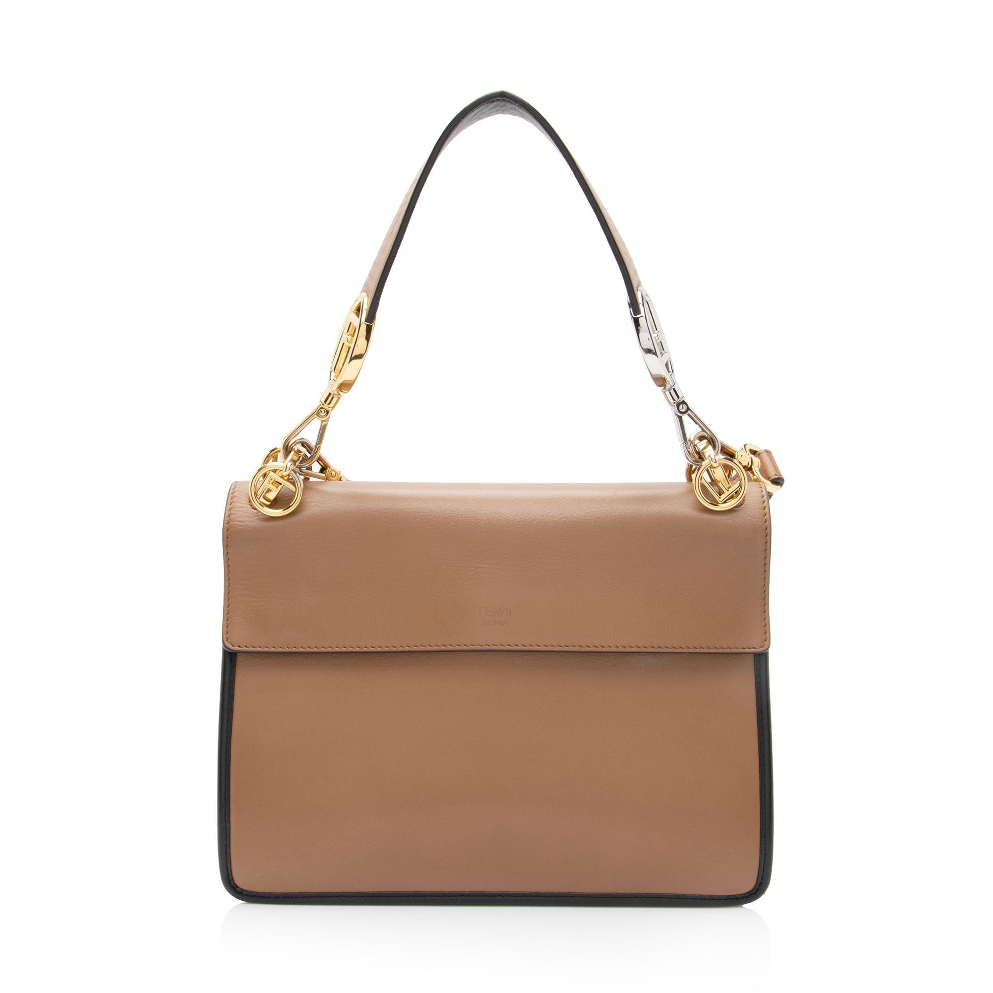 FNDI Leather Zucca Kan I Medium Shoulder Bag (SHF-yPmLhG)