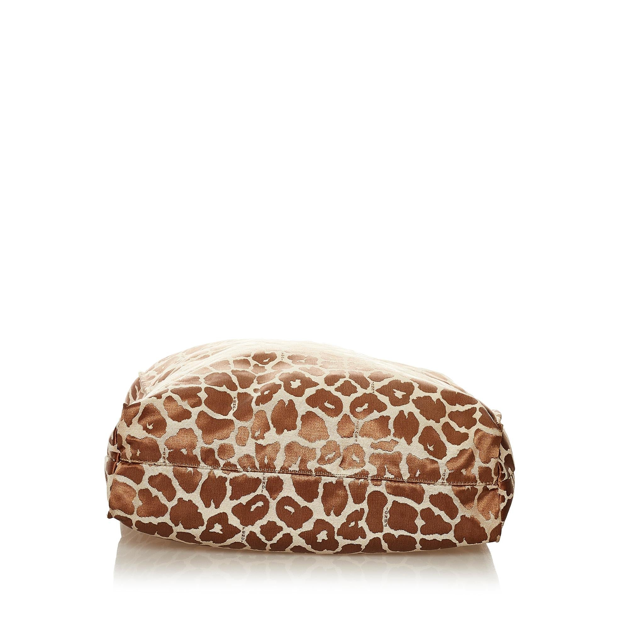 FNDI Leopard Print Canvas Tote Bag (SHG-hb56EH)