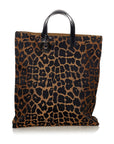 FNDI Leopard Print Nylon Tote Bag (SHG-33837)