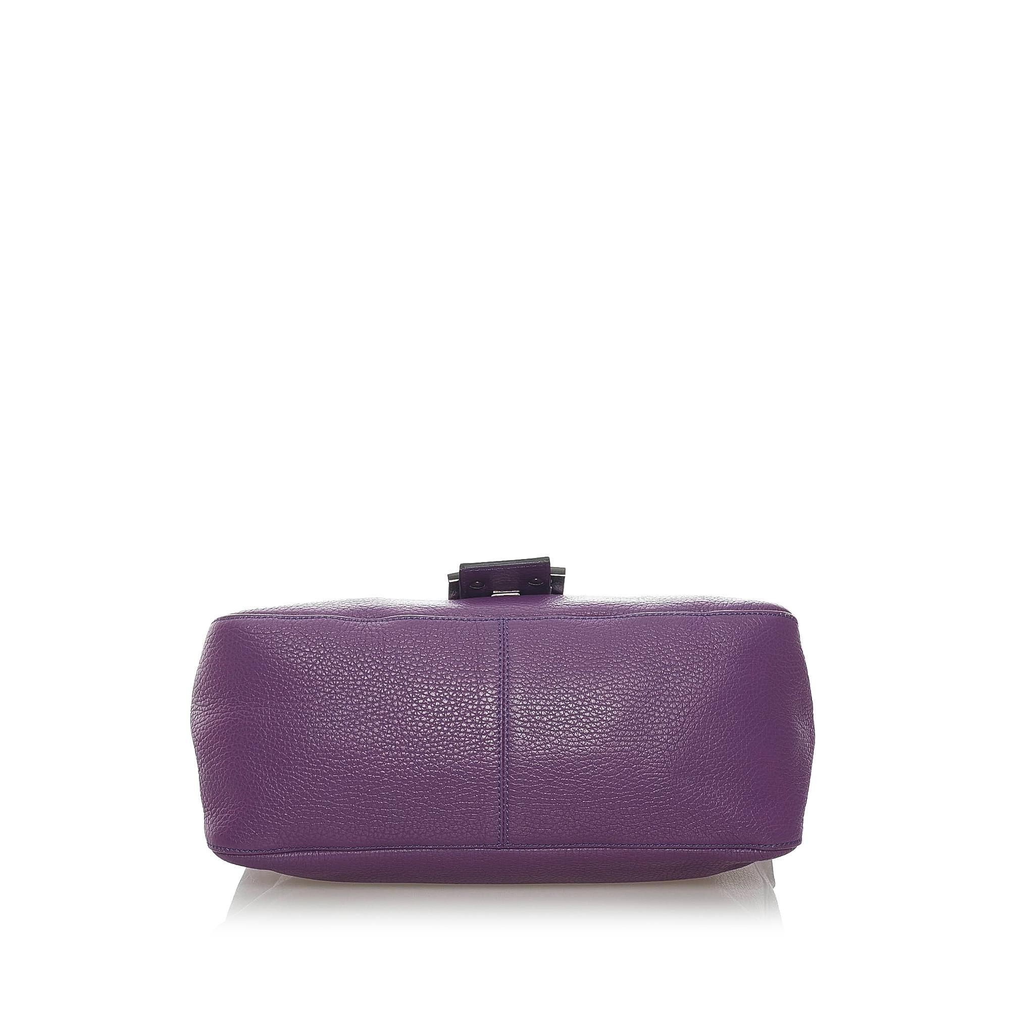 FNDI Mamma Forever Leather Shoulder Bag (SHG-33560)
