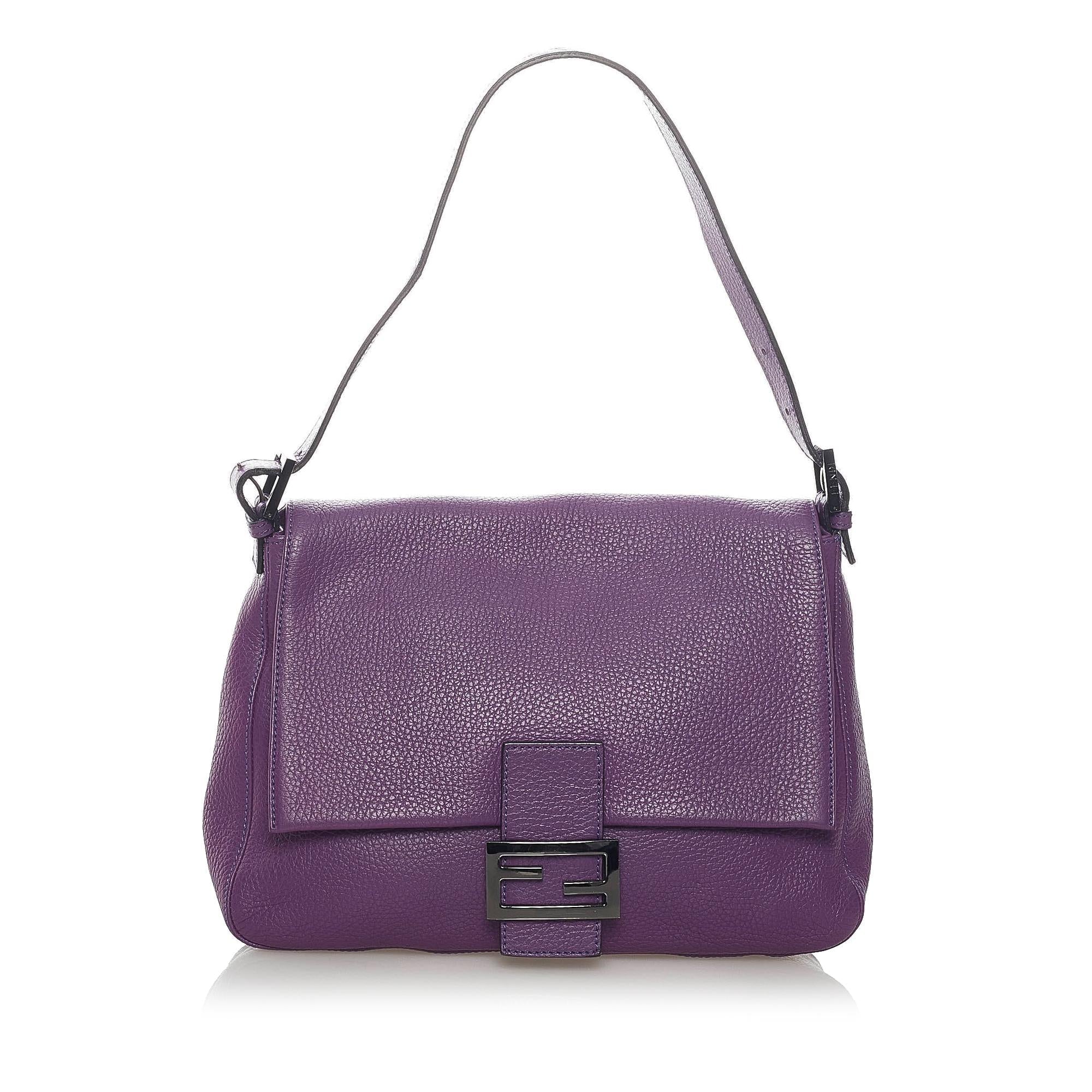 FNDI Mamma Forever Leather Shoulder Bag (SHG-33560)