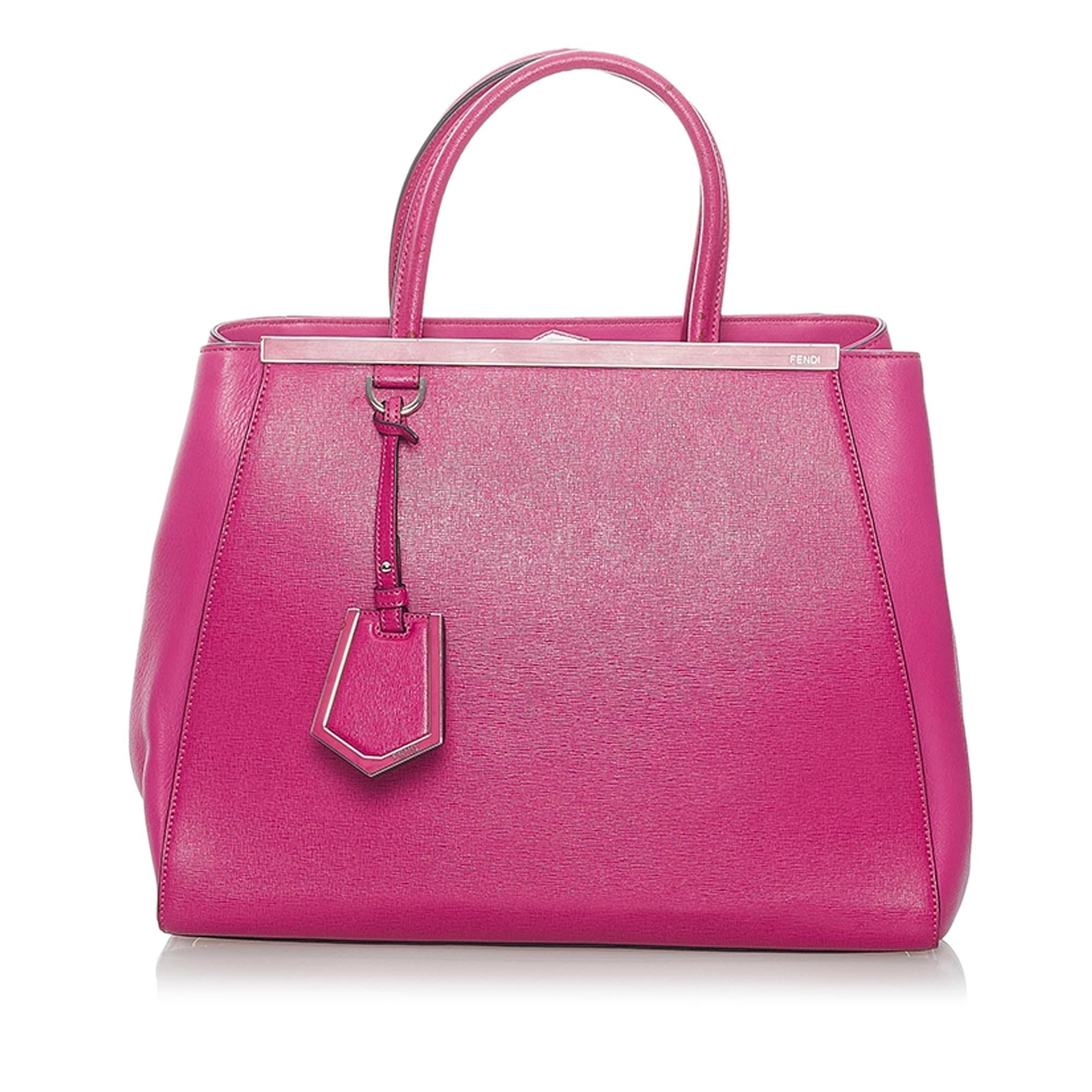 FNDI Medium 2Jours Leather Satchel (SHG-37200)