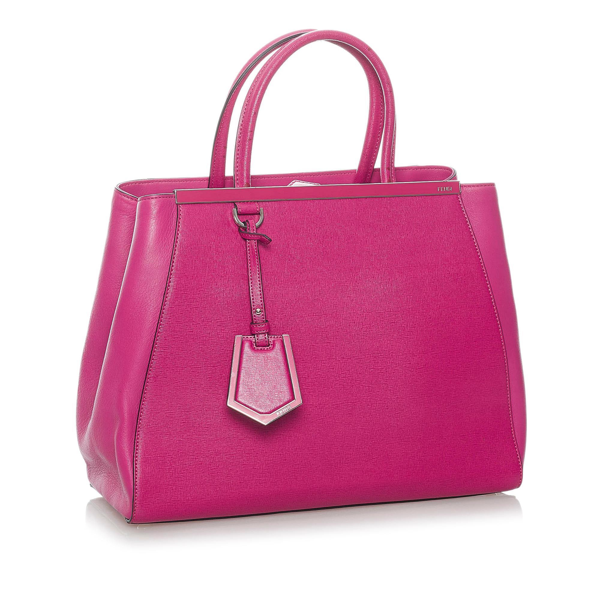FNDI Medium 2Jours Leather Satchel (SHG-37200)