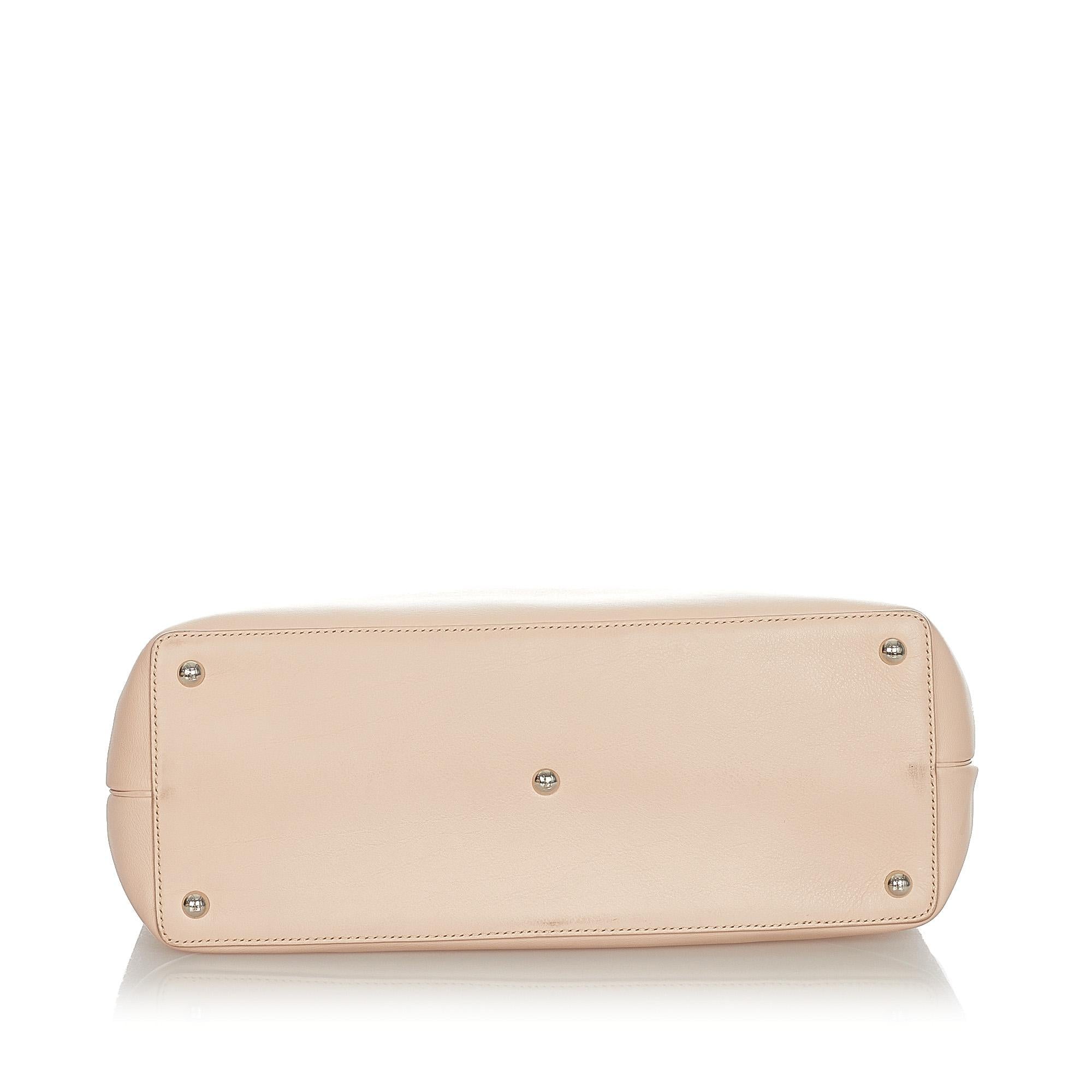 FNDI Medium 2Jours Leather Tote Bag (SHG-6QhRXM)
