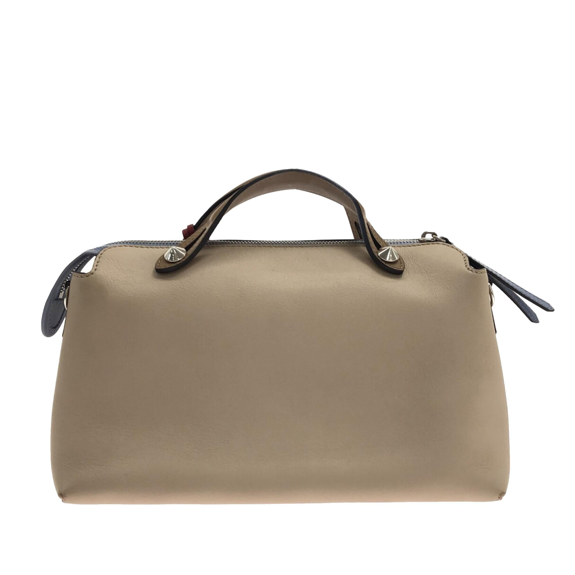 FNDI Medium By The Way Leather Satchel (SHG-ZoIyr1)