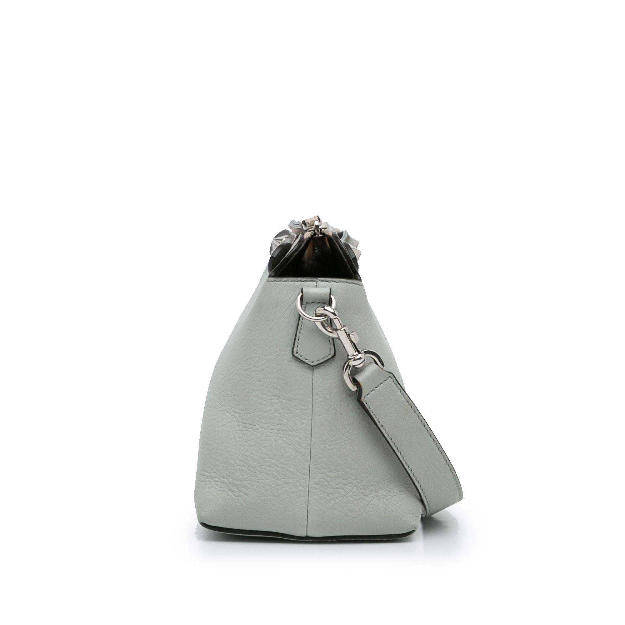 FNDI Medium By The Way Leather Satchel (SHG-PCzgHA)