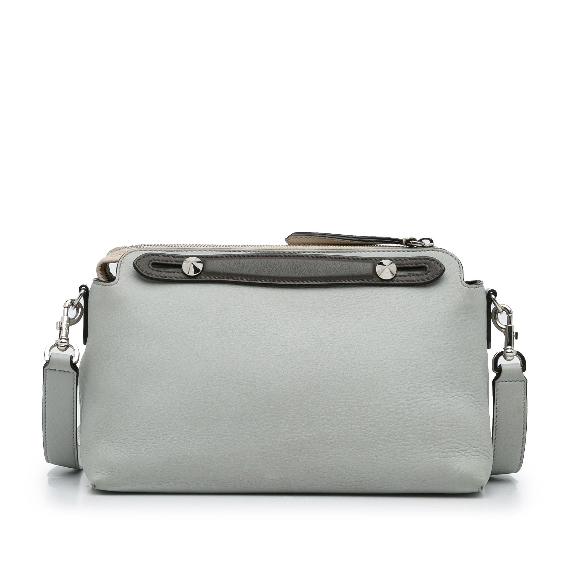 FNDI Medium By The Way Leather Satchel (SHG-PCzgHA)