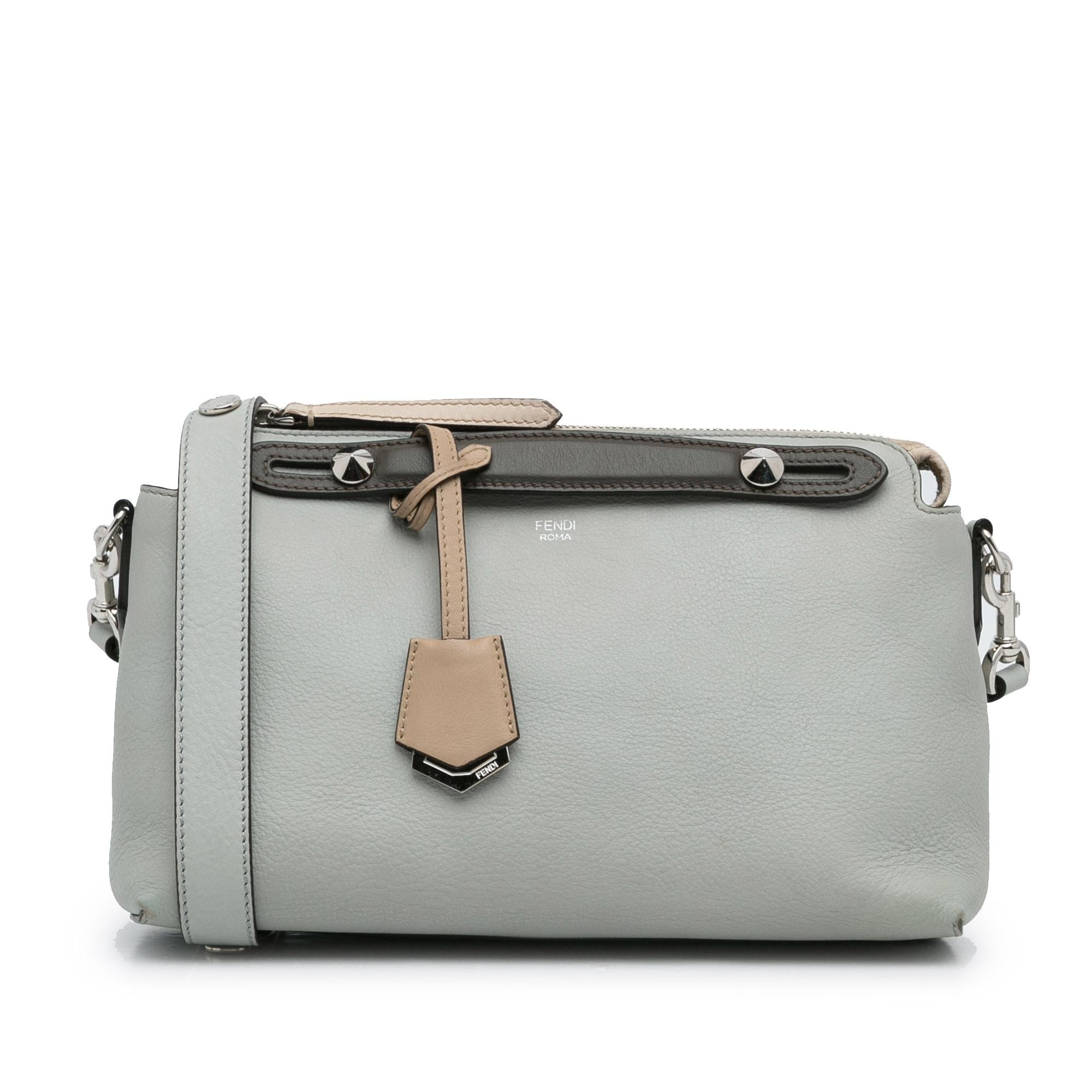 FNDI Medium By The Way Leather Satchel (SHG-PCzgHA)