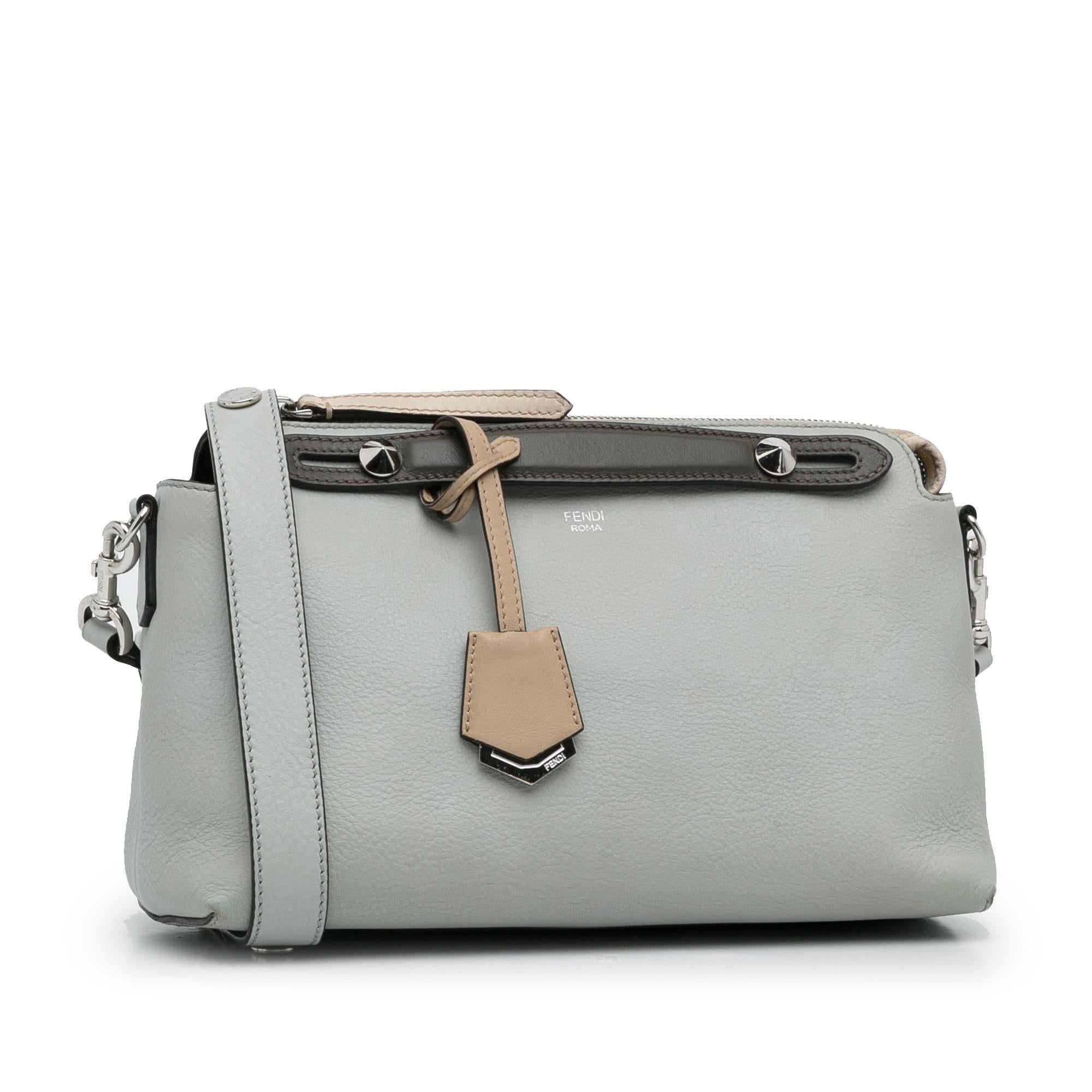 FNDI Medium By The Way Leather Satchel (SHG-PCzgHA)