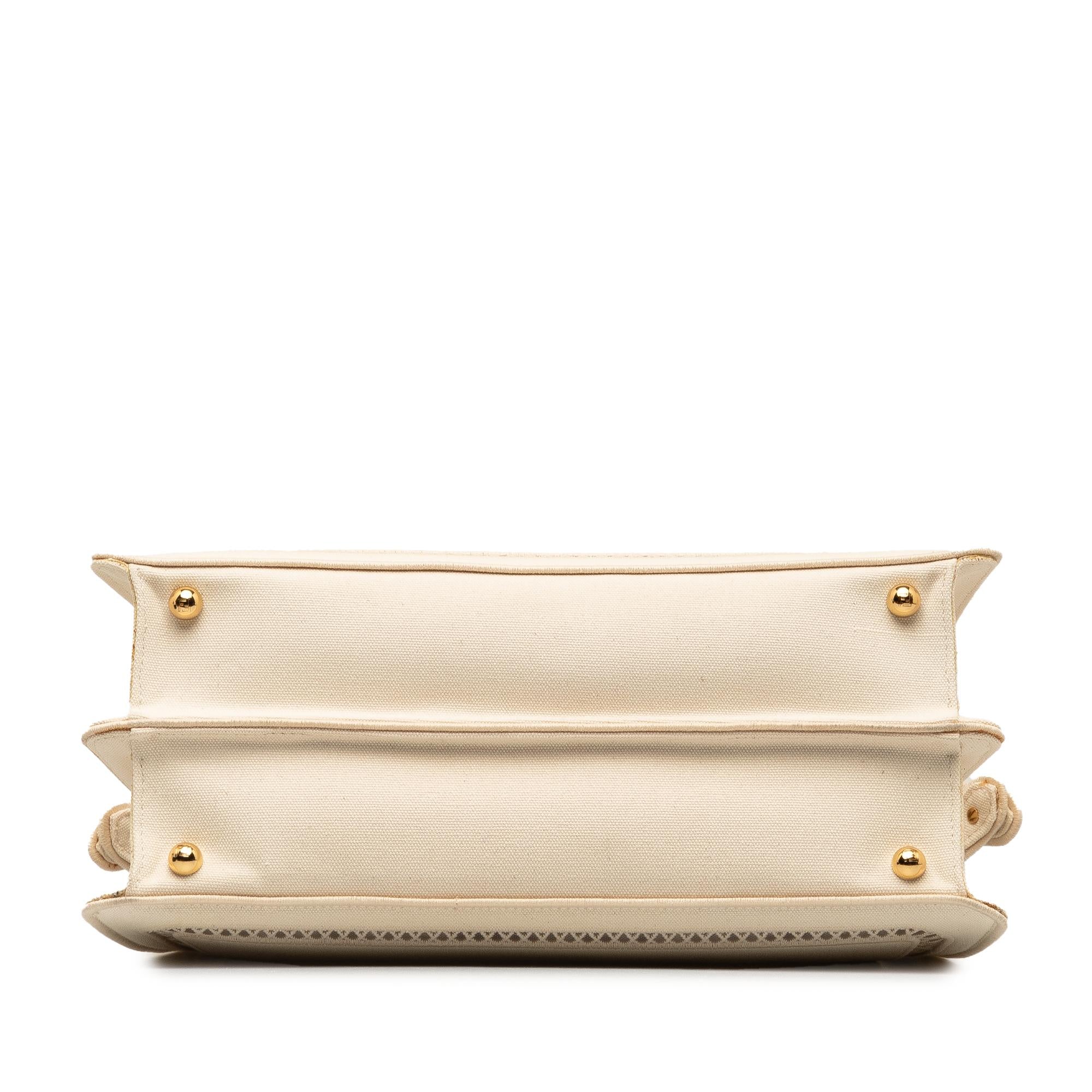 FNDI Medium Canvas Peekaboo ISeeU Satchel (SHG-45WVDg)